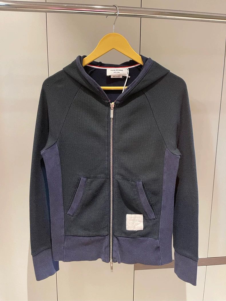 Thom Browne Thom browne Blue and green stitching zipper jacket 2504-Ne Size US M / EU 48-50 / 2 - 2 Thumbnail