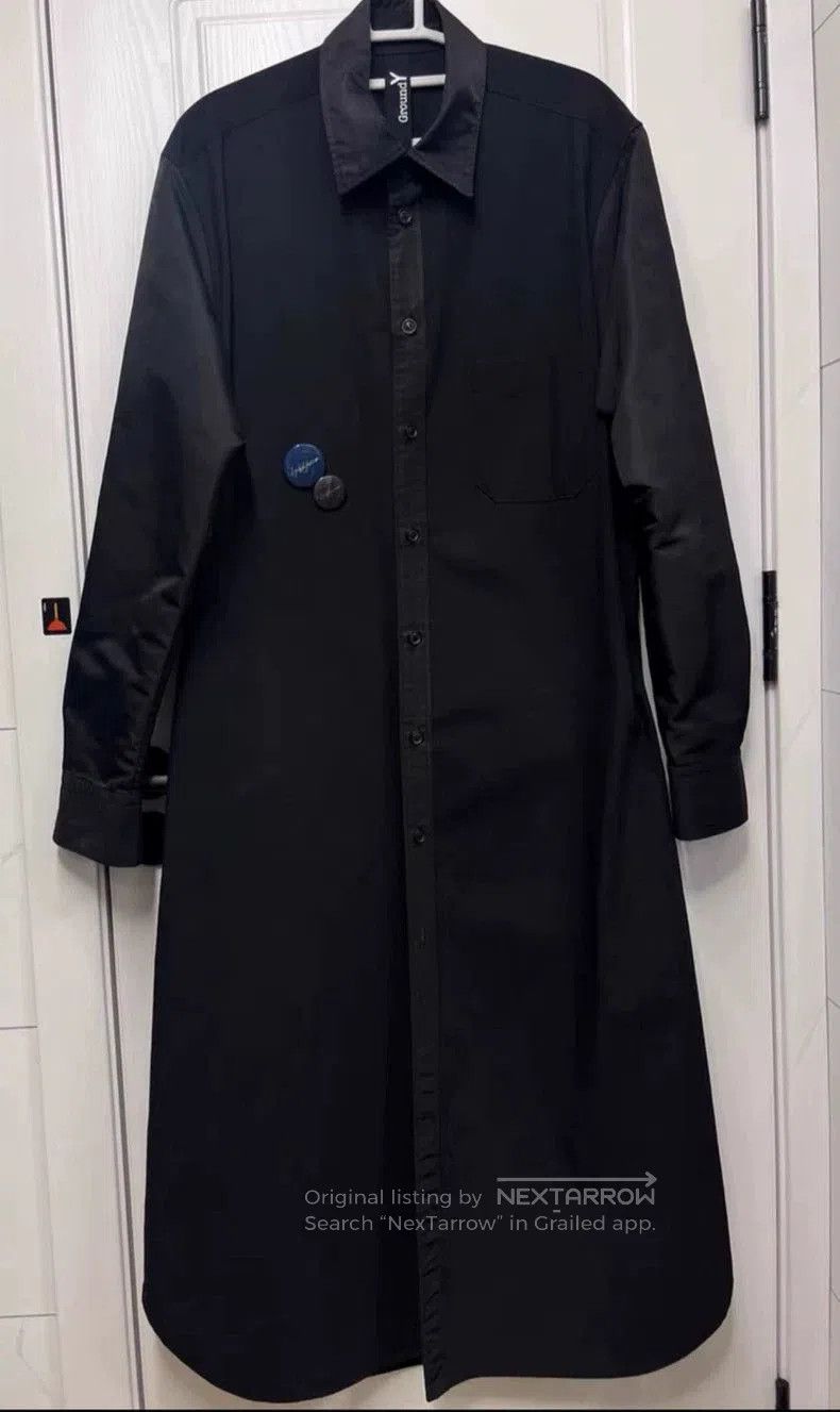 Yohji Yamamoto Yohji GroundY paneled long shirt trench coat. Size US M / EU 48-50 / 2 - 1 Thumbnail