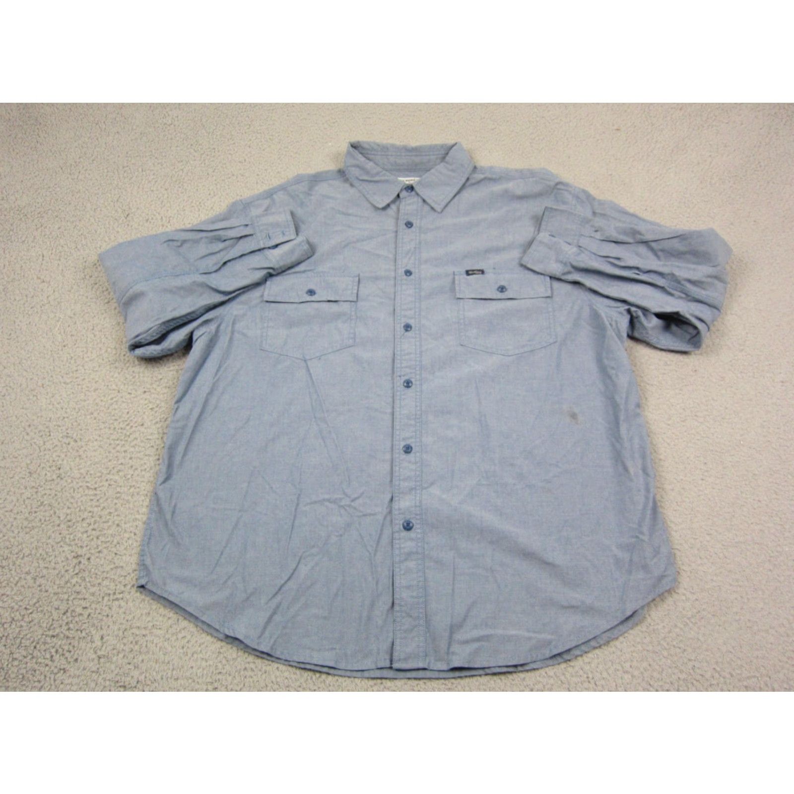 Levi's Levi's Shirt Mens 2XL Blue Chambray Button-Up Workwear 90s 80s Vintage Cotton Chambray Button-Up Mens Clothing Size US XXL / EU 58 / 5 - 2 Thumbnail