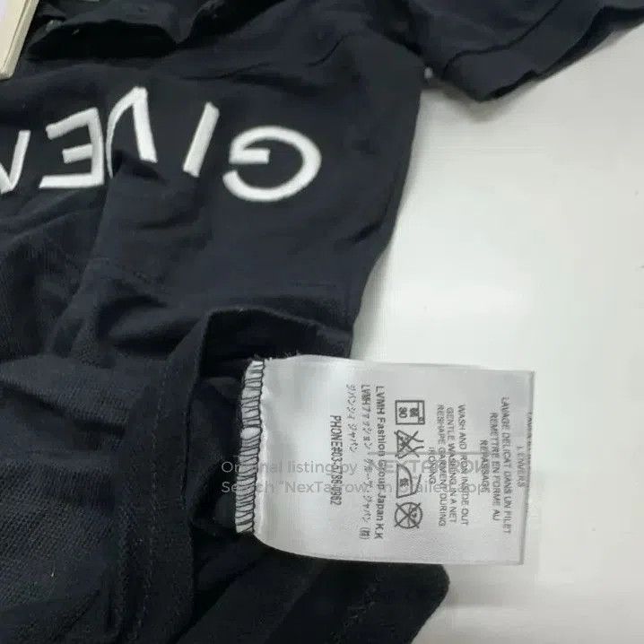 Givenchy Givenchy Inverted Letter Embroidered Cotton Polo Shirt. Size US XS / EU 42 / 0 - 5 Thumbnail