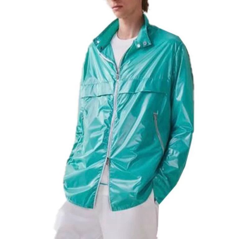 Hermes Green Lightweight Zip-Up Jacket Size S Size US S / EU 44-46 / 1 - 6 Thumbnail