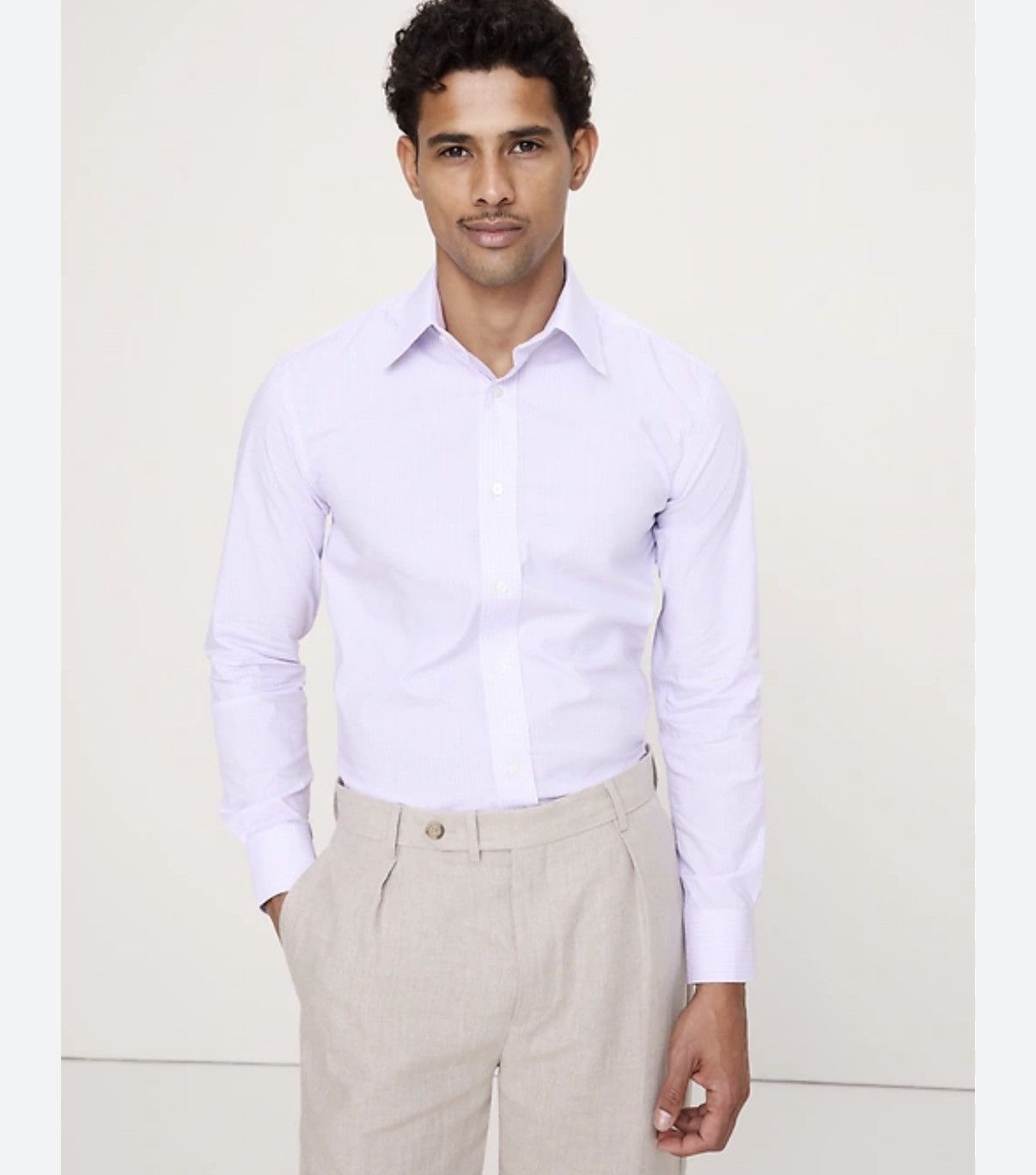 Banana Republic Banana Republic Non-Iron Preppy Grant Slim Fit Shirt Medium Size US M / EU 48-50 / 2 - 1 Thumbnail