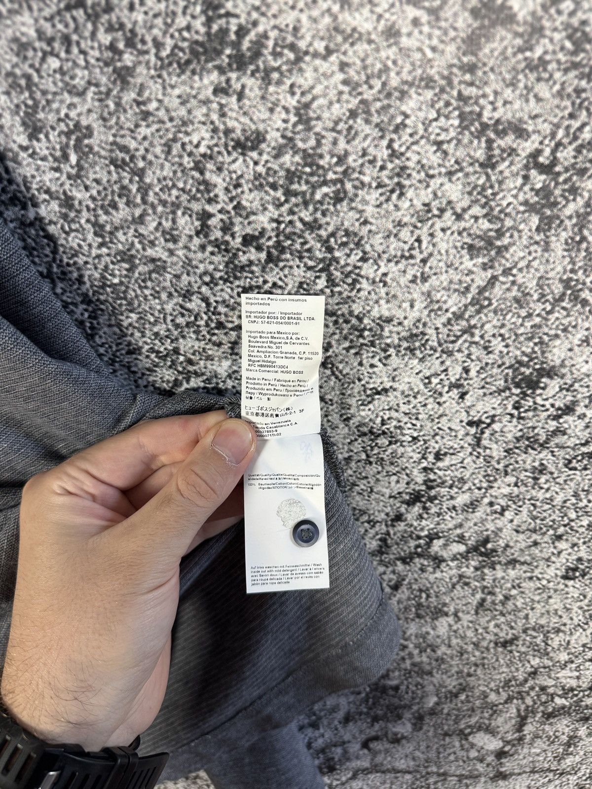 Hugo Boss BOSS Hugo Boss Long Sleeve Henley Shirt Slim Fit Size M Size US M / EU 48-50 / 2 - 10 Thumbnail