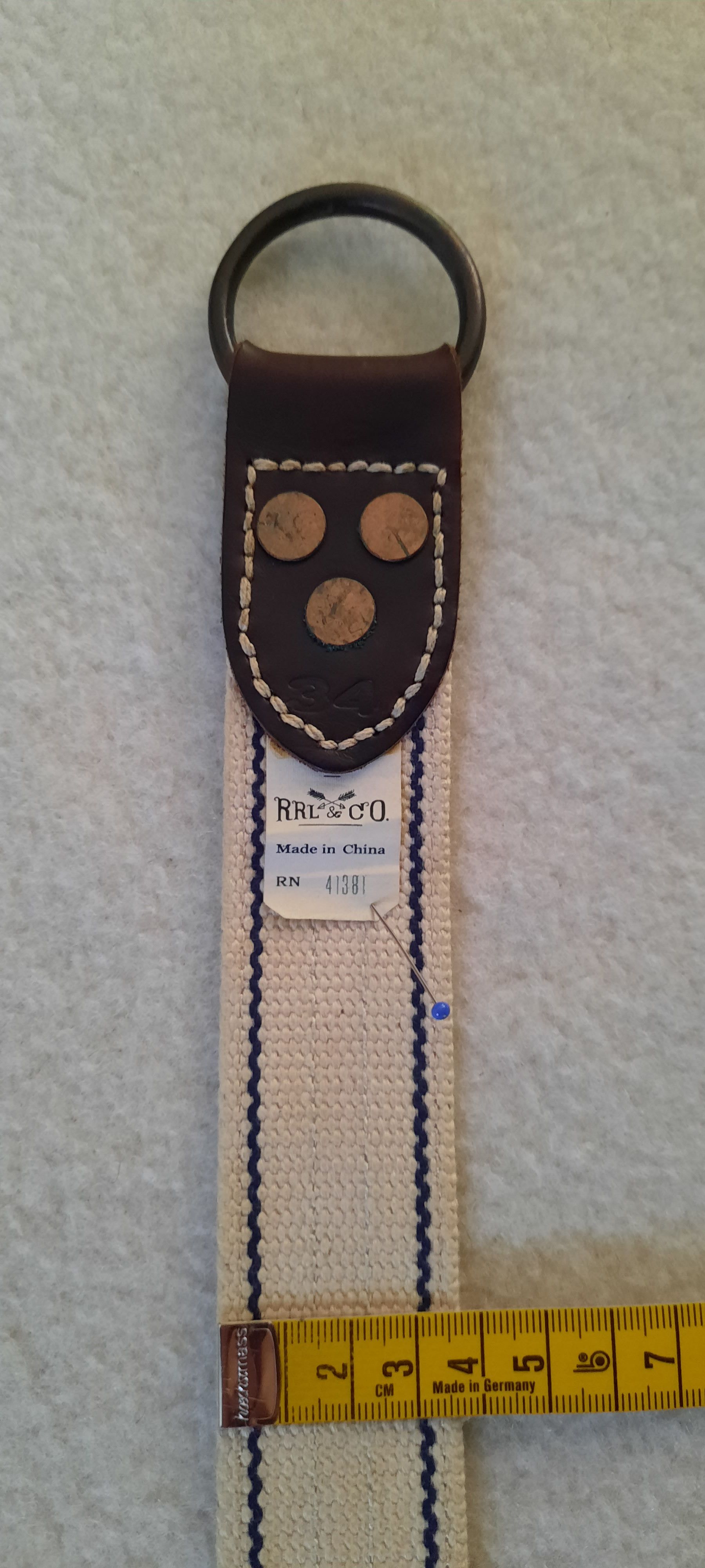 RRL Ralph Lauren RRL RALPH LAUREN Canvas Belt O-Ring Hook 34 Size 34 - 12 Thumbnail