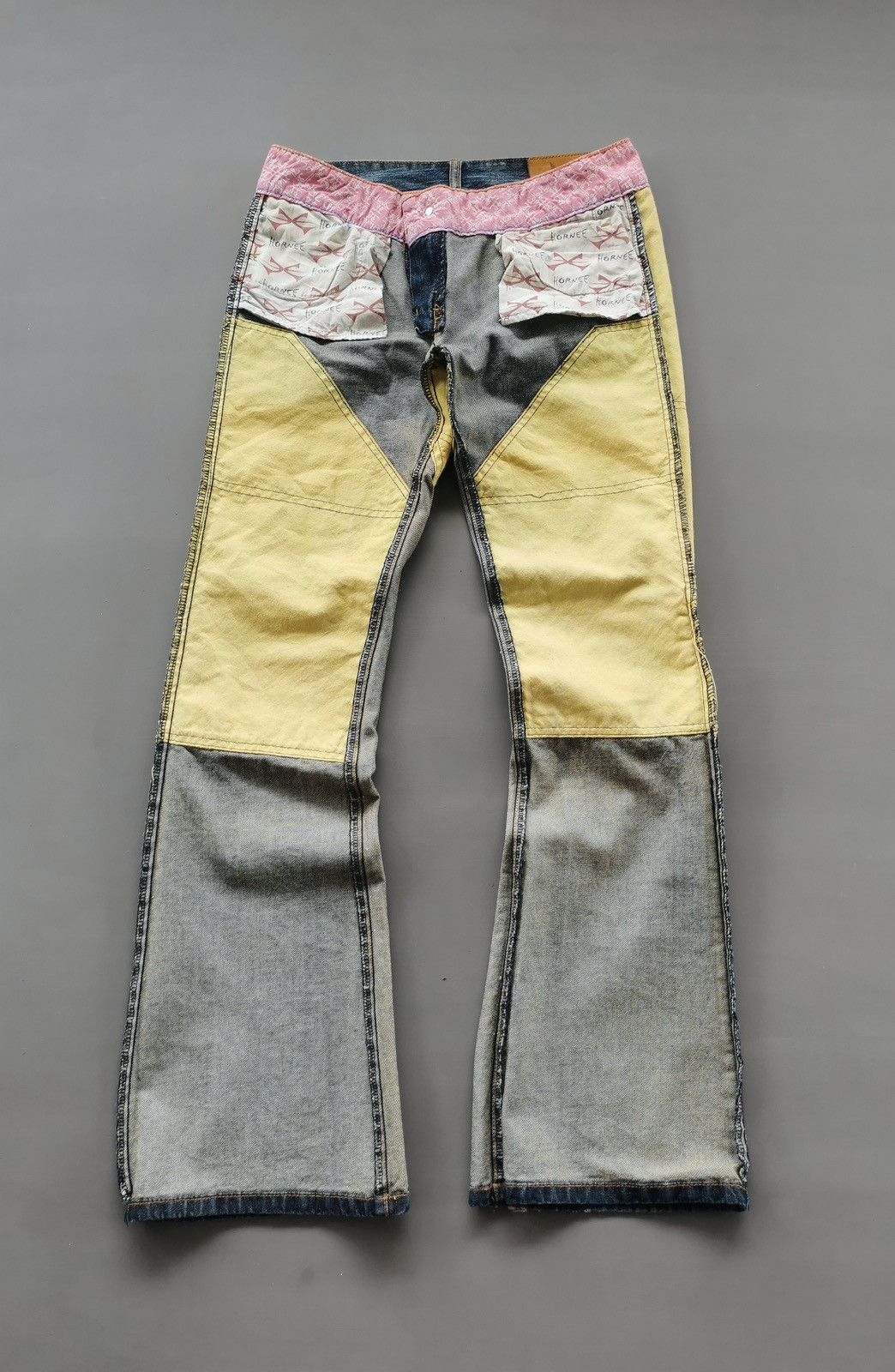 Vintage Bootcut Flared Hornee Kevlar Motorcycle Jeans Size US 31 - 13 Thumbnail