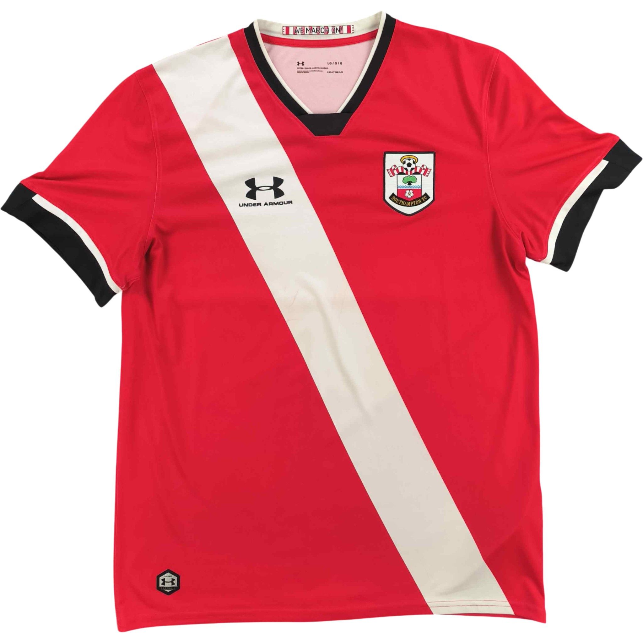 Under Armour Southampton 2020-21 home sponsorless football jersey size L Size US L / EU 52-54 / 3 - 1 Thumbnail