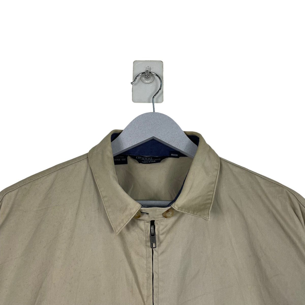 Polo Ralph Lauren × Vintage 💥90s BEIGE WORKER POLO RALPH LAUREN JACKET Size US XL / EU 56 / 4 - 4 Thumbnail