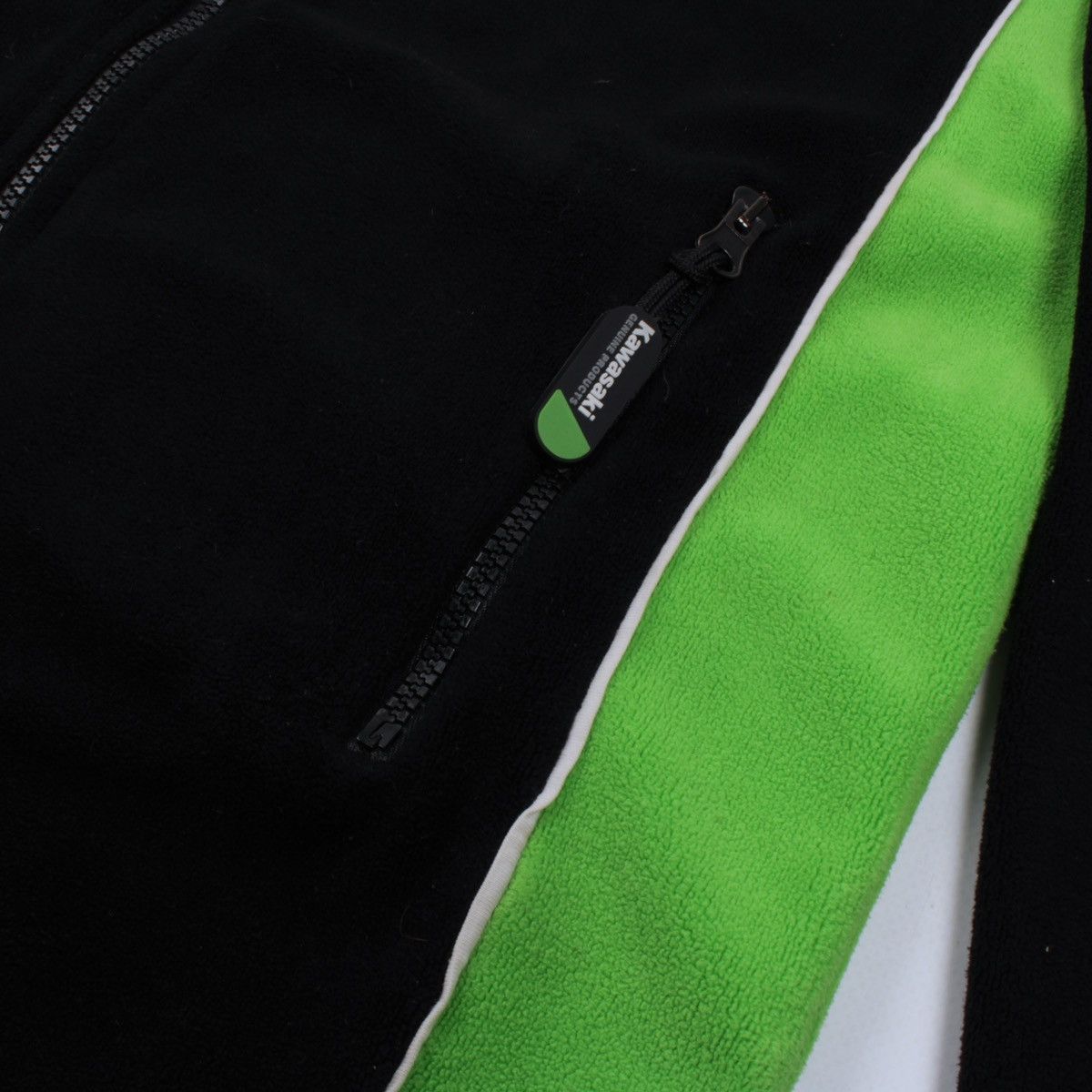 Vintage Kawasaki Apparel Full Zip Fleece Jacket Size US S / EU 44-46 / 1 - 6 Thumbnail