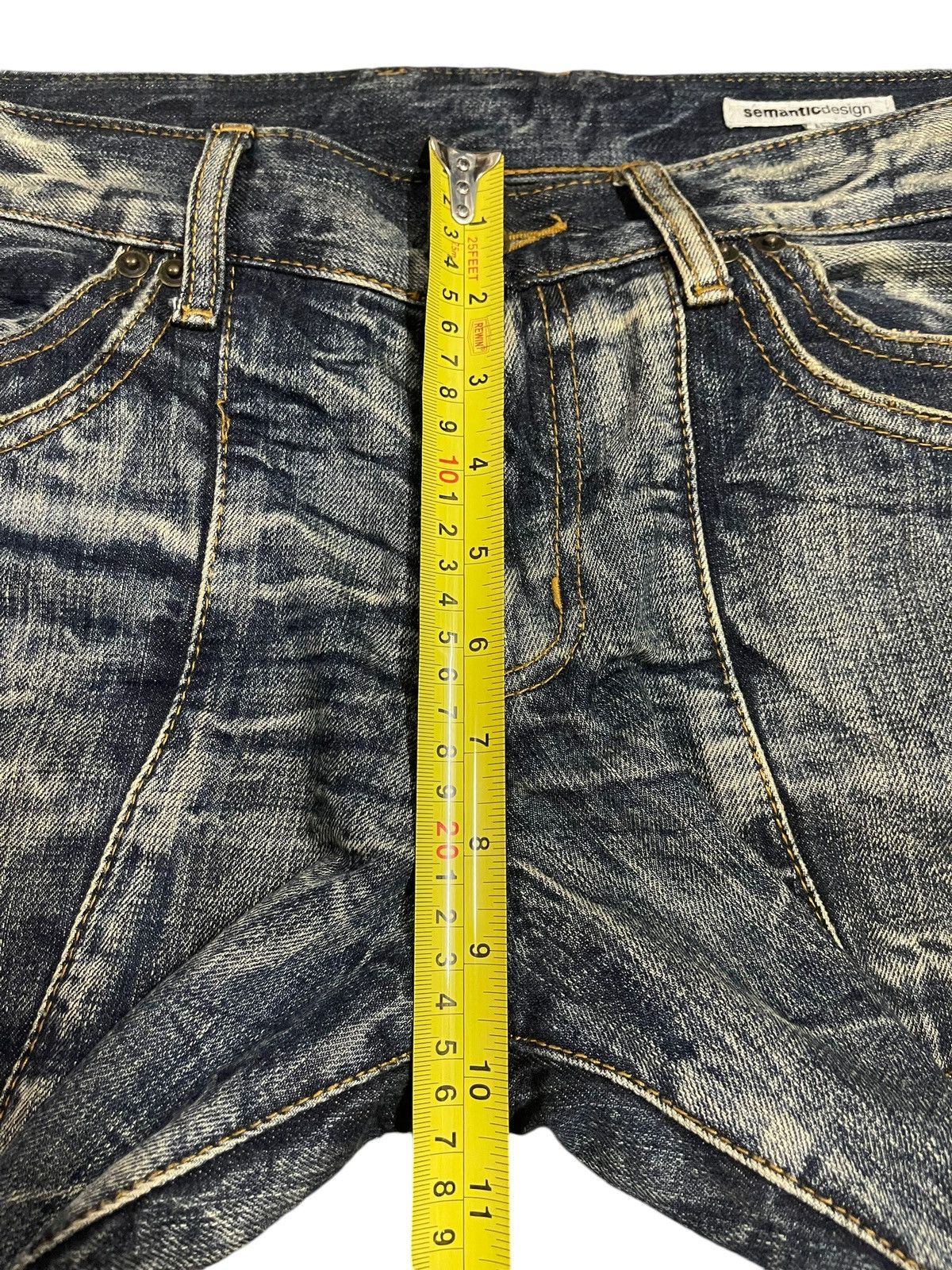 semanticdesign Vintage Japanese Semantic Design Distressed Wide Legs Jeans Size US 34 / EU 50 - 16 Thumbnail