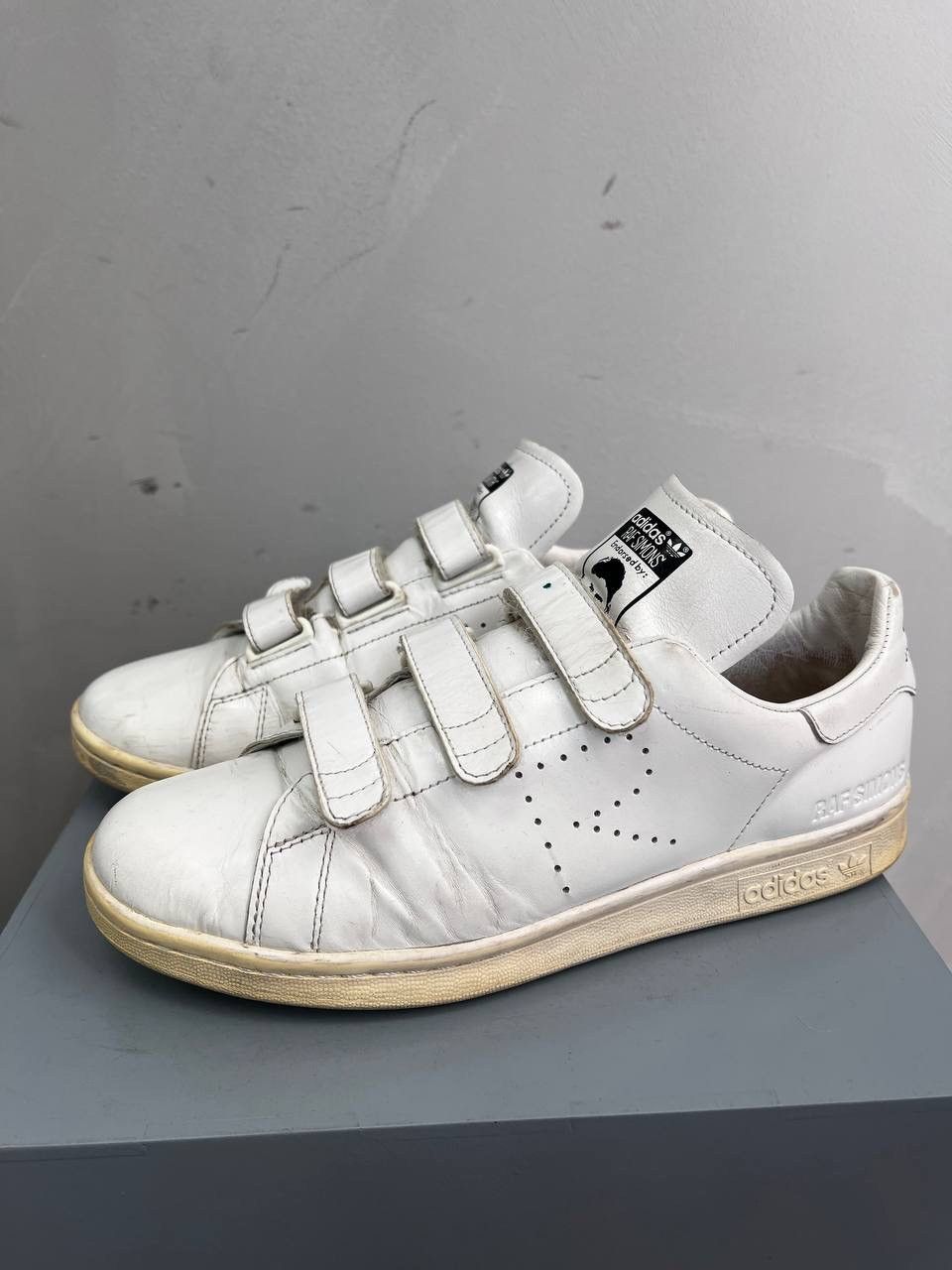 Adidas × Designer × Raf Simons Adidas Raf Simons Stan Smith white leather 2013 Size US 9 / EU 42 - 1 Thumbnail