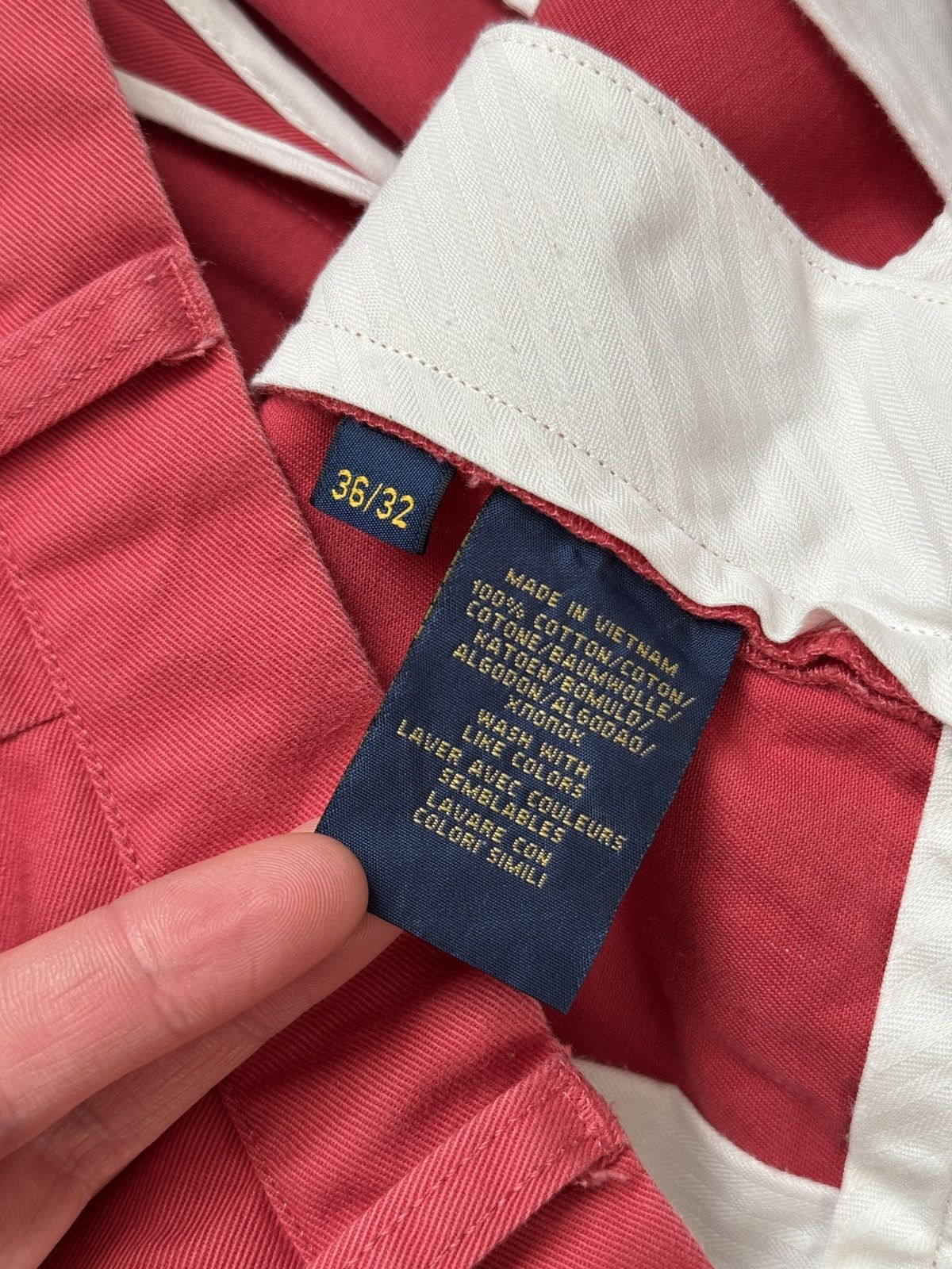 Polo Ralph Lauren Polo Ralph Lauren 36/32 pink chino pant trouser Jean 90s Size US 36 / EU 52 - 13 Thumbnail