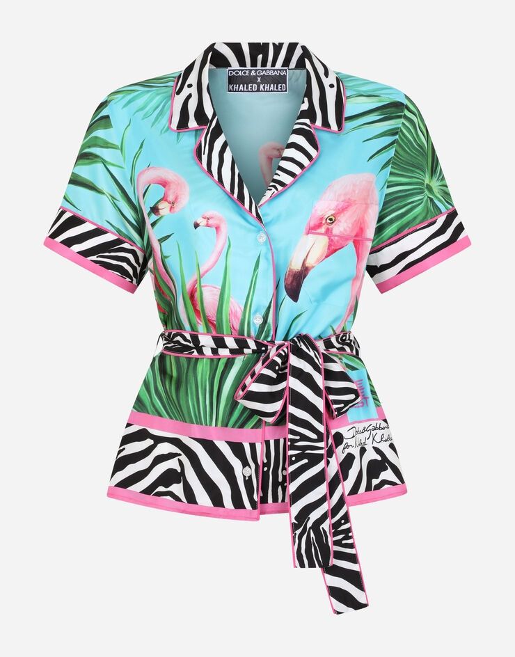 Dolce & Gabbana o1y0925 Short Sleeves Shirt in Multicolor Size XS / US 0-2 / IT 36-38 - 1 Thumbnail