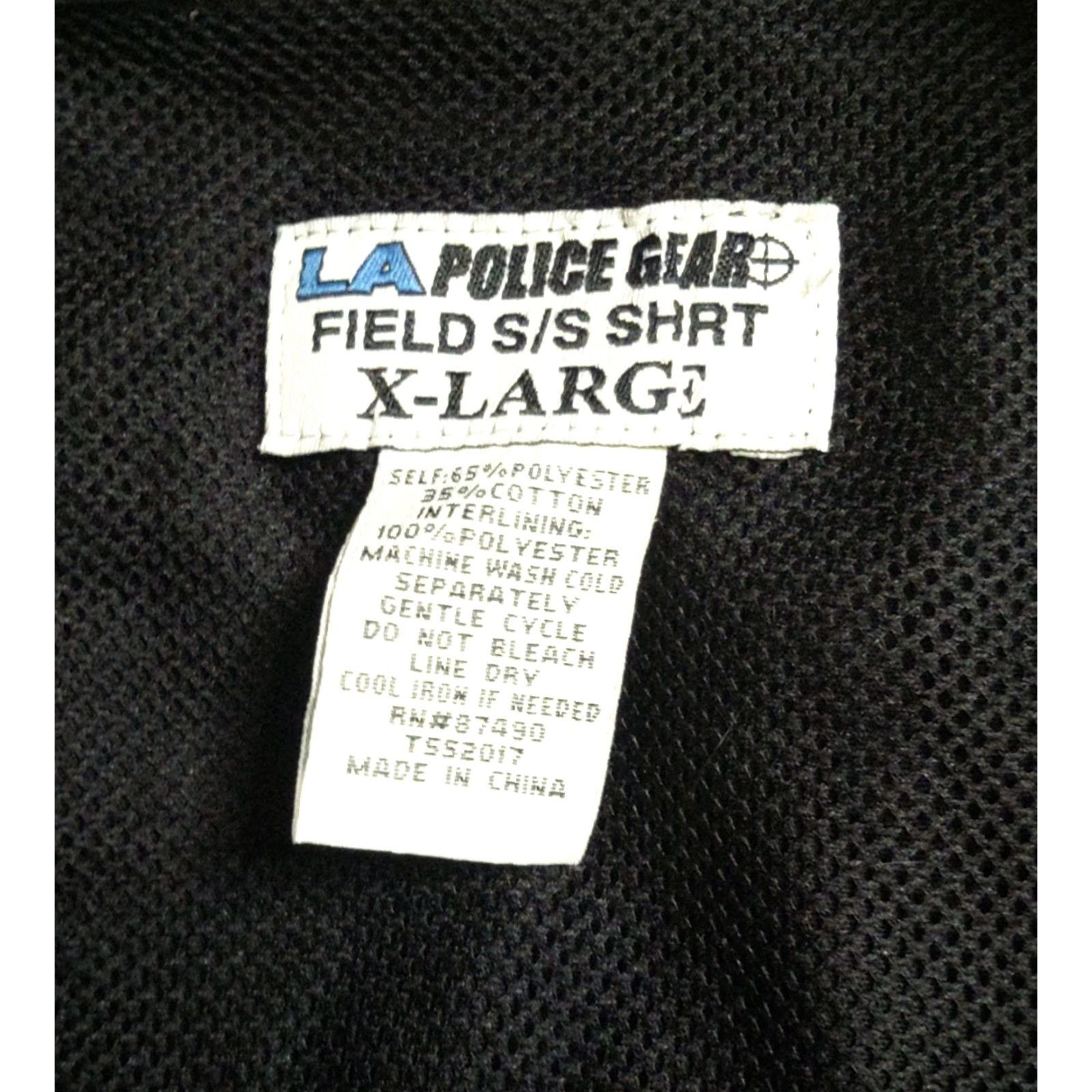 Vintage LA Police Gear Short Sleeve Button Up Tactical Field Shirt Mens XL Black Shirt Size US XL / EU 56 / 4 - 5 Thumbnail
