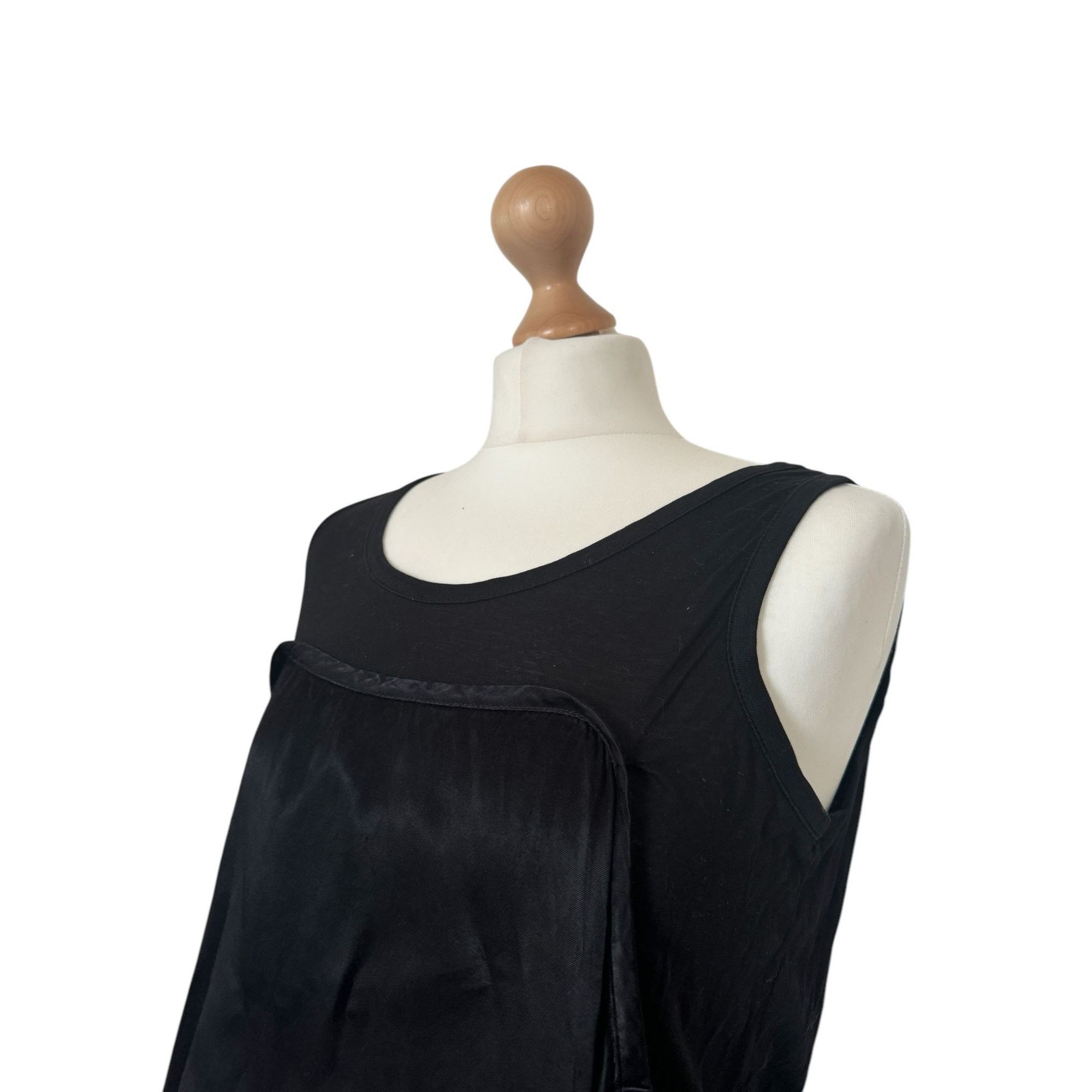 Maison Margiela SS 2008 Black Viscose Top Size M / US 6-8 / IT 42-44 - 3 Thumbnail