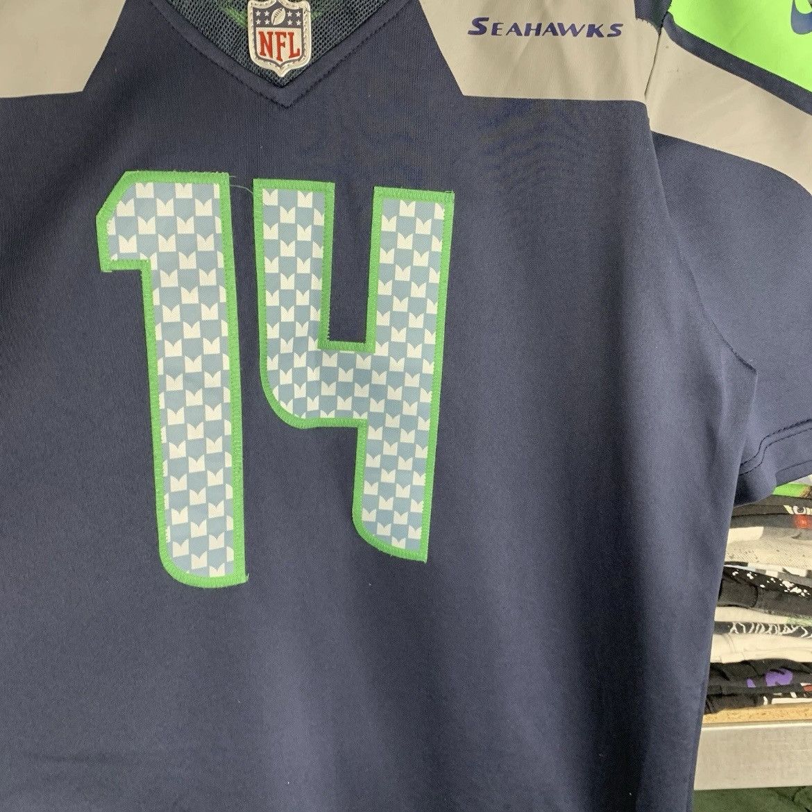 NFL Rare! Metcalf 14 Nike Seattle Seahawks DK NFL Jersey 90s Size US L / EU 52-54 / 3 - 8 Thumbnail