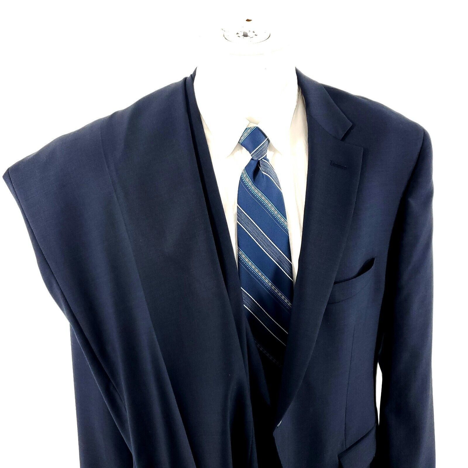 Pronto Uomo Pronto Uomo Platinum Wool 2 Button 2 Piece Suit 42S Blue 39/ Size 42S - 1 Thumbnail