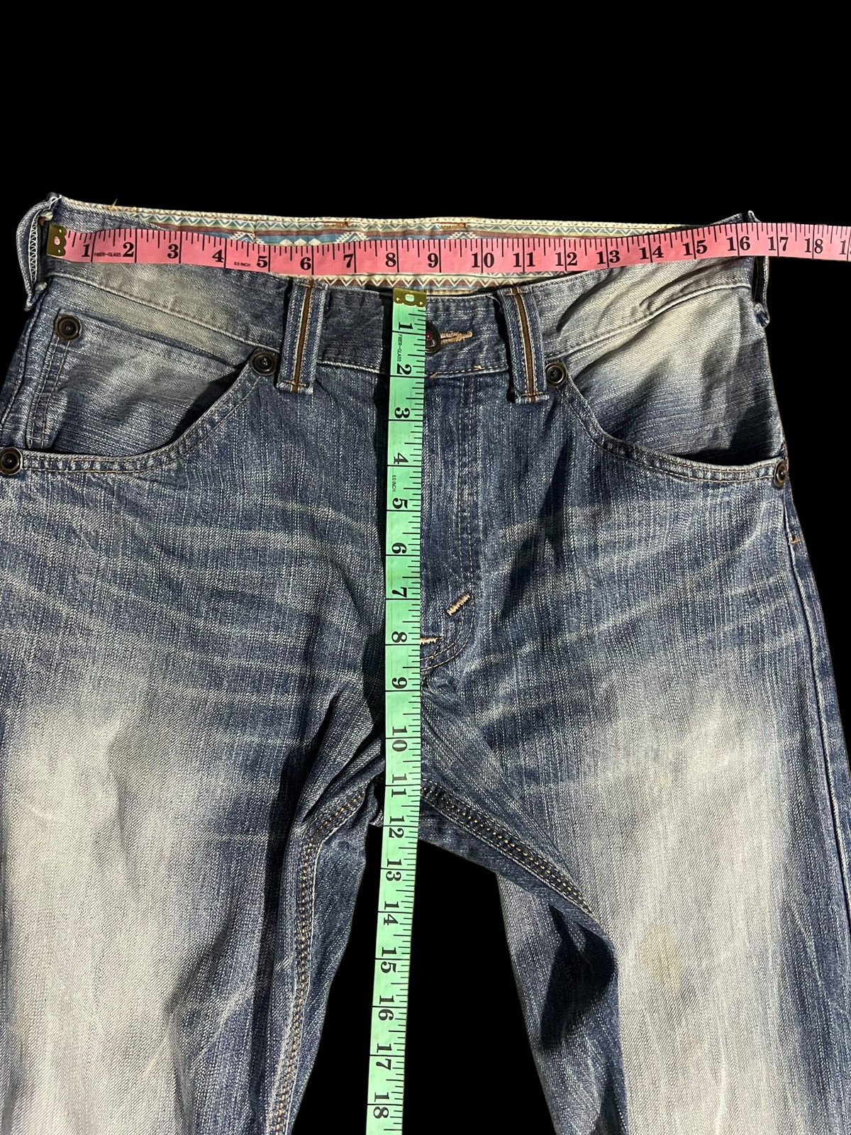 Edwin × If Six Was Nine × Le Grande Bleu (L.G.B.) 💥BAGGY💥EDWIN EXCLUSIVE VINTAGE WASHED FADED JEANS Size US 32 / EU 48 - 16 Thumbnail