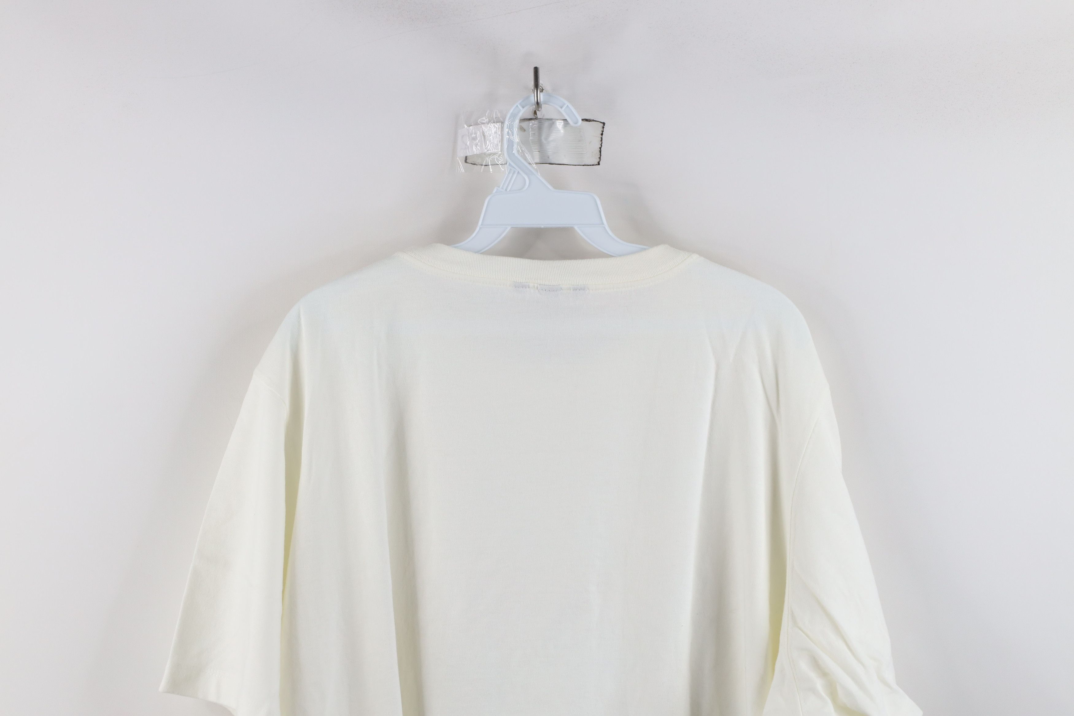 Lands' End × Vintage Vintage Lands End Blank Cotton Short Sleeve T-Shirt White Size 3XL / US 20-22 - 10 Thumbnail