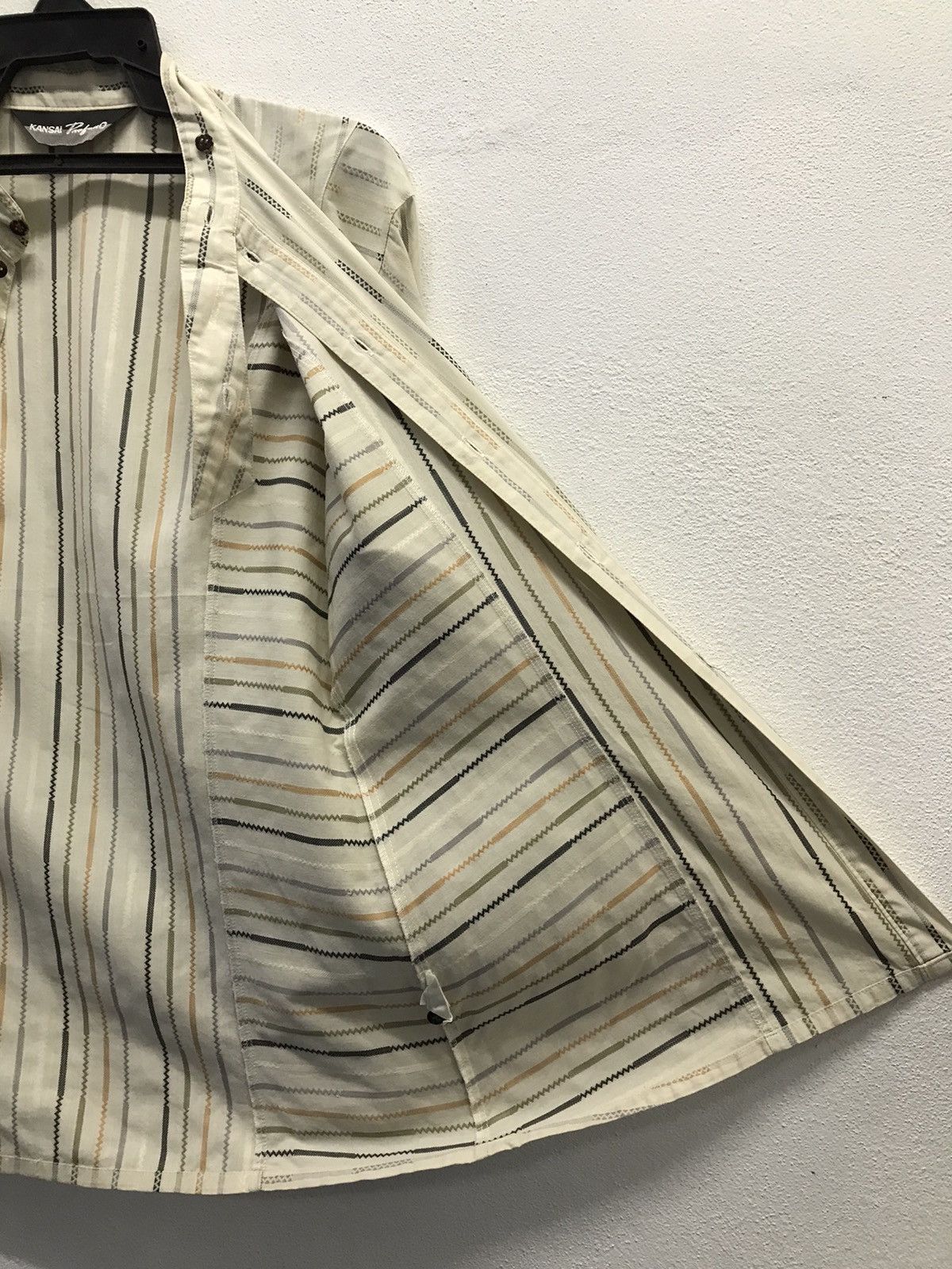Japanese Brand × Kansai Yamamoto × Vintage Vintage Kansai Profumo Long Sleeve Shirt Button Up Size US M / EU 48-50 / 2 - 8 Thumbnail