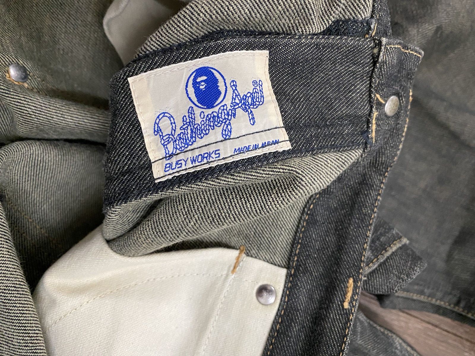 Bape × Vintage A bathing ape vintage jeans Size US 34 / EU 50 - 17 Thumbnail
