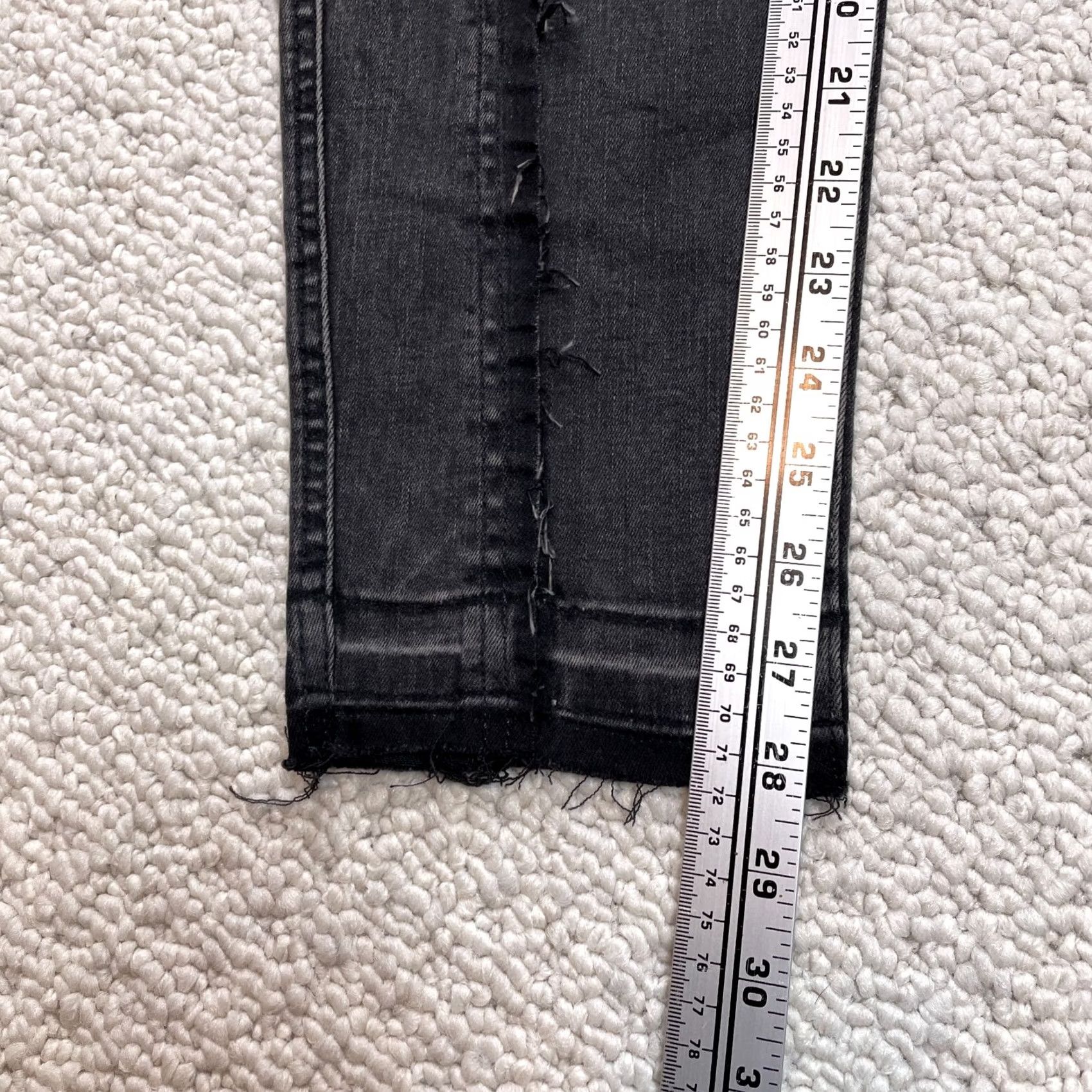 Vintage Boutique Plus Womens 16 W Black Denim Stretch Straight Jegging Jeans 35x28 NWT Size 38" / US 16 / IT 52 - 4 Thumbnail
