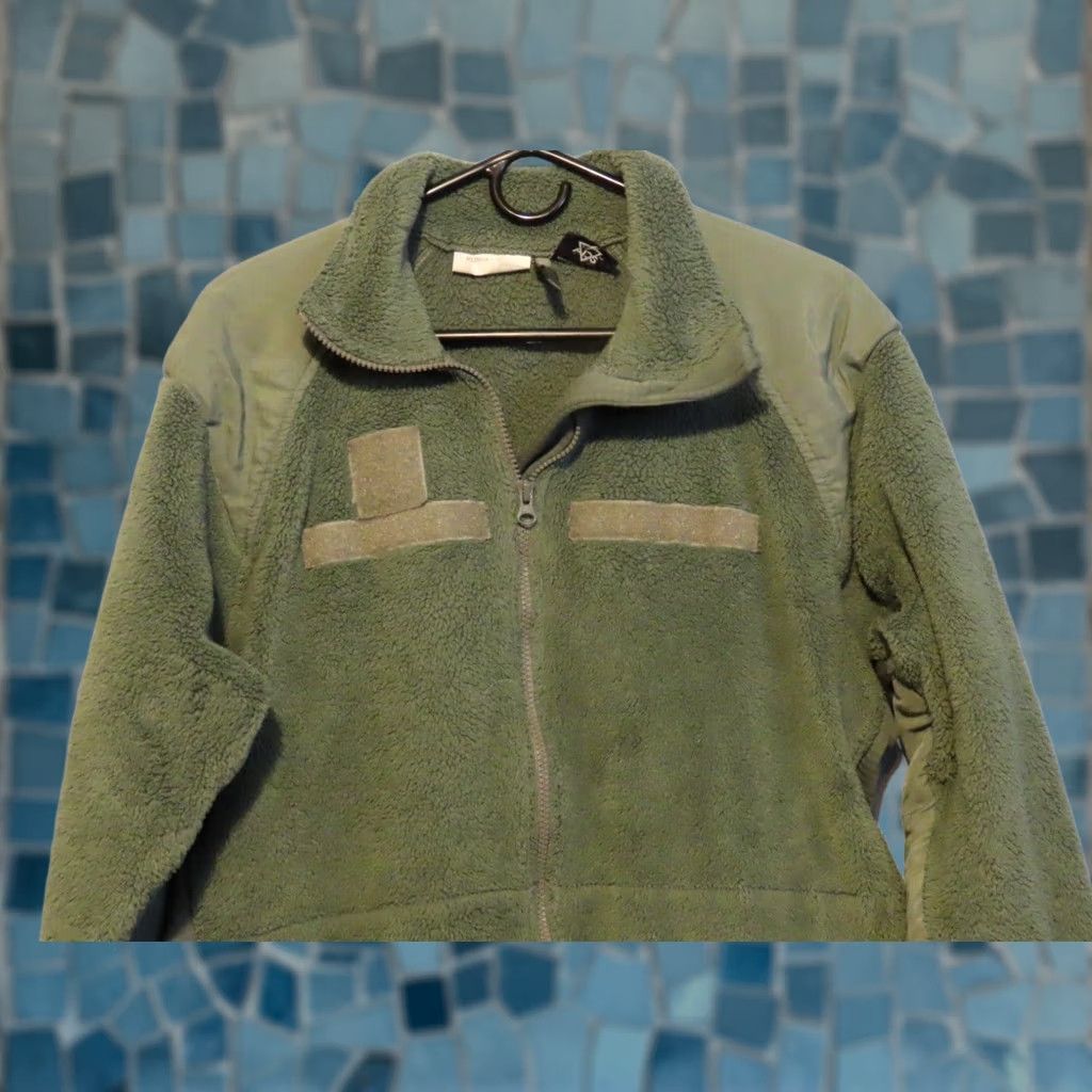 Vintage peckham Jacket Men M Green Fleece Mid-Length Button-Down Casual All Seasons Military Style Reg Logo Size US M / EU 48-50 / 2 - 1 Thumbnail