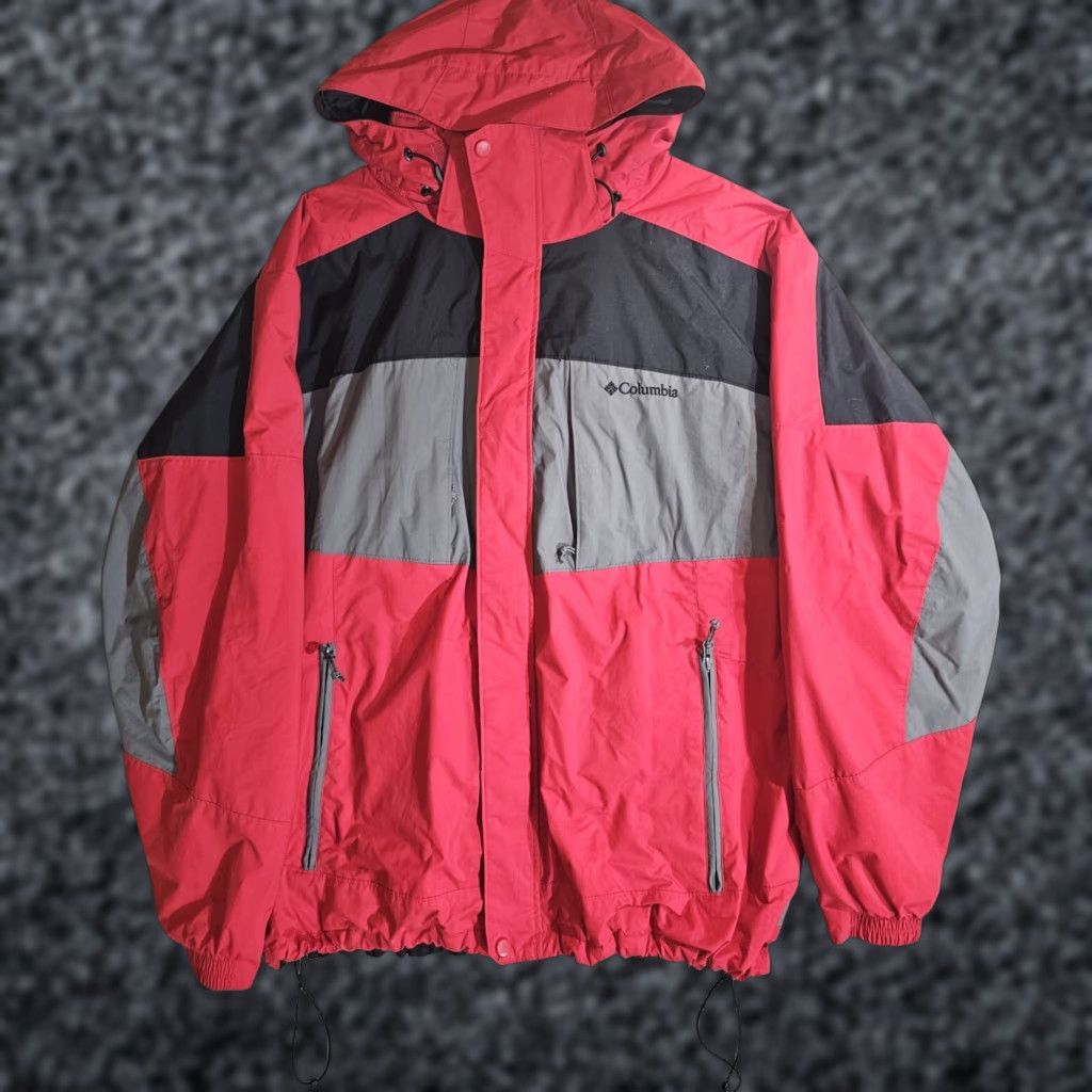 Vintage VINTAGE Columbia Interchange Lined Winter Full Zip Jacket Mens XL Black/Red Hooded Size US XL / EU 56 / 4 - 1 Thumbnail