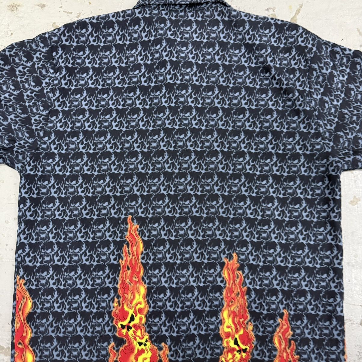 Other Vintage JNCO Style Flame Skulls Shirt Size US M / EU 48-50 / 2 - 7 Thumbnail