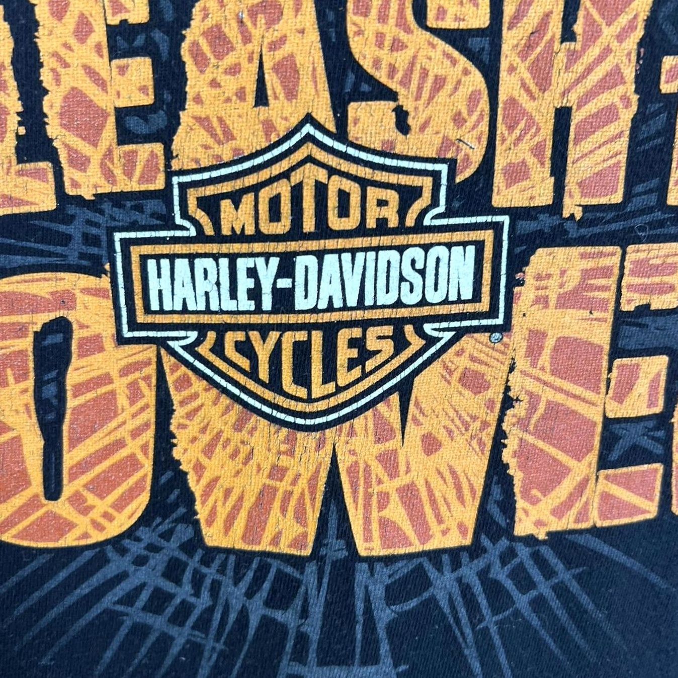 Harley Davidson VINTAGE Harley-Davidson Unleash the Power Tee T-Shirt Black L Men Mens Tee Size US L / EU 52-54 / 3 - 6 Thumbnail