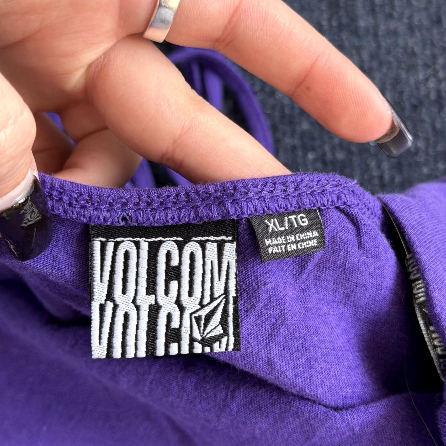 Volcom VINTAGE Volcom Mind The Stripes Dress Womens XL Purple Strapless Sundress Sweetheart Size XL / US 12-14 / IT 48-50 - 2 Thumbnail