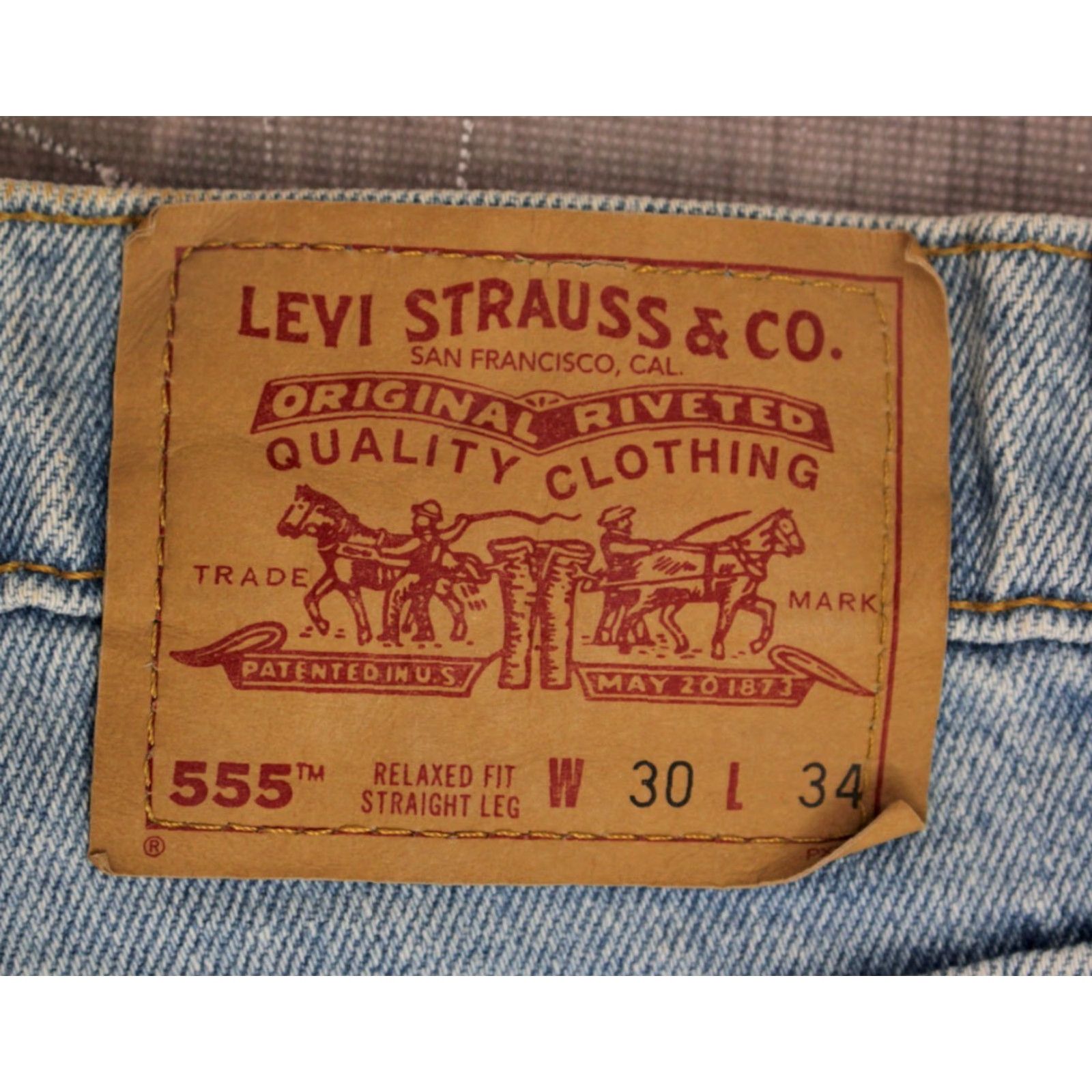 Levi's VINTAGE Levi's 555 Jeans Shirt Size US 30 / EU 46 - 5 Thumbnail