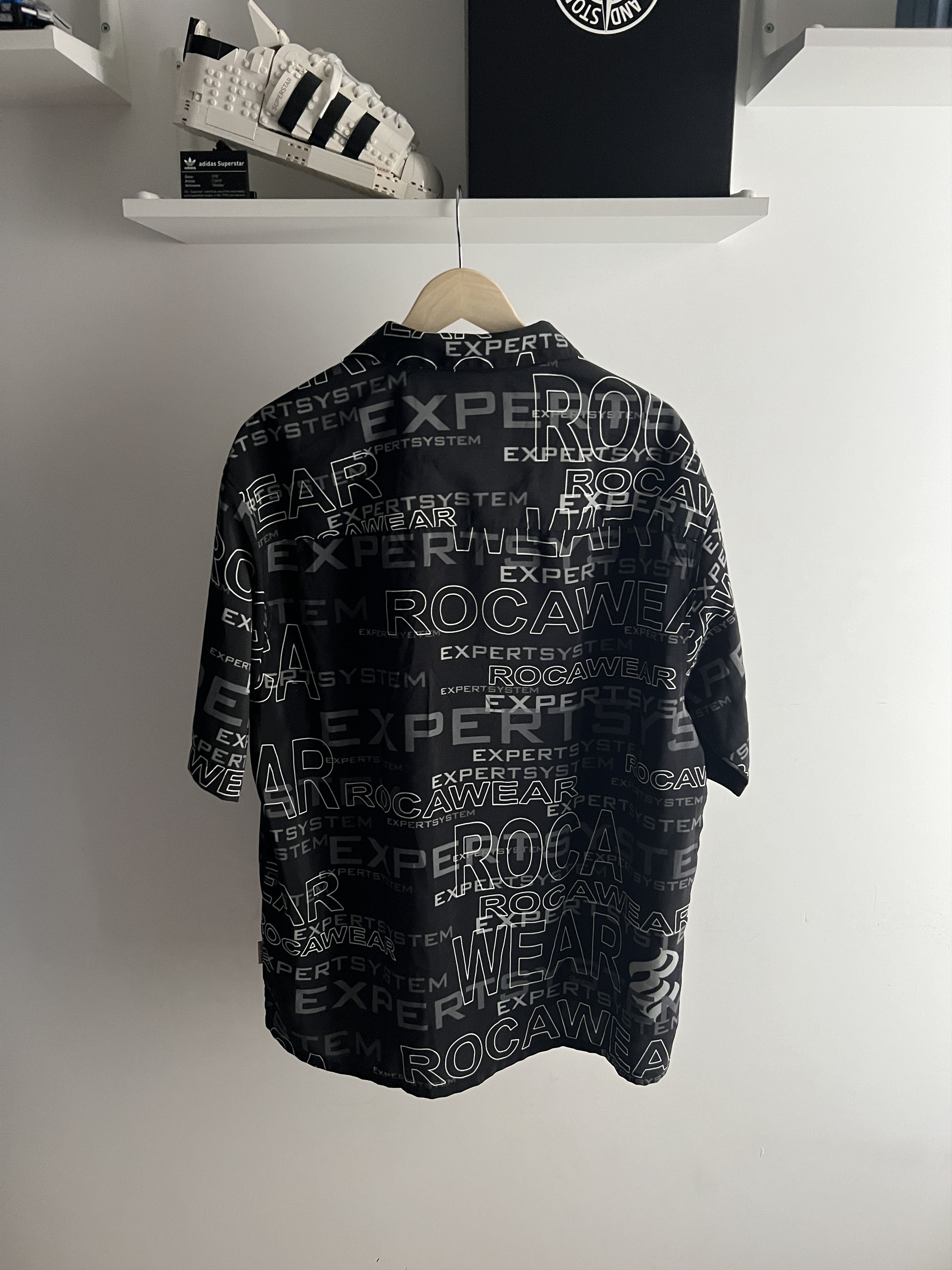 Japanese Brand × Rocawear Vintage All Over Print Rocawear Button Up Y2K Avant Garde Size US XL / EU 56 / 4 - 7 Thumbnail