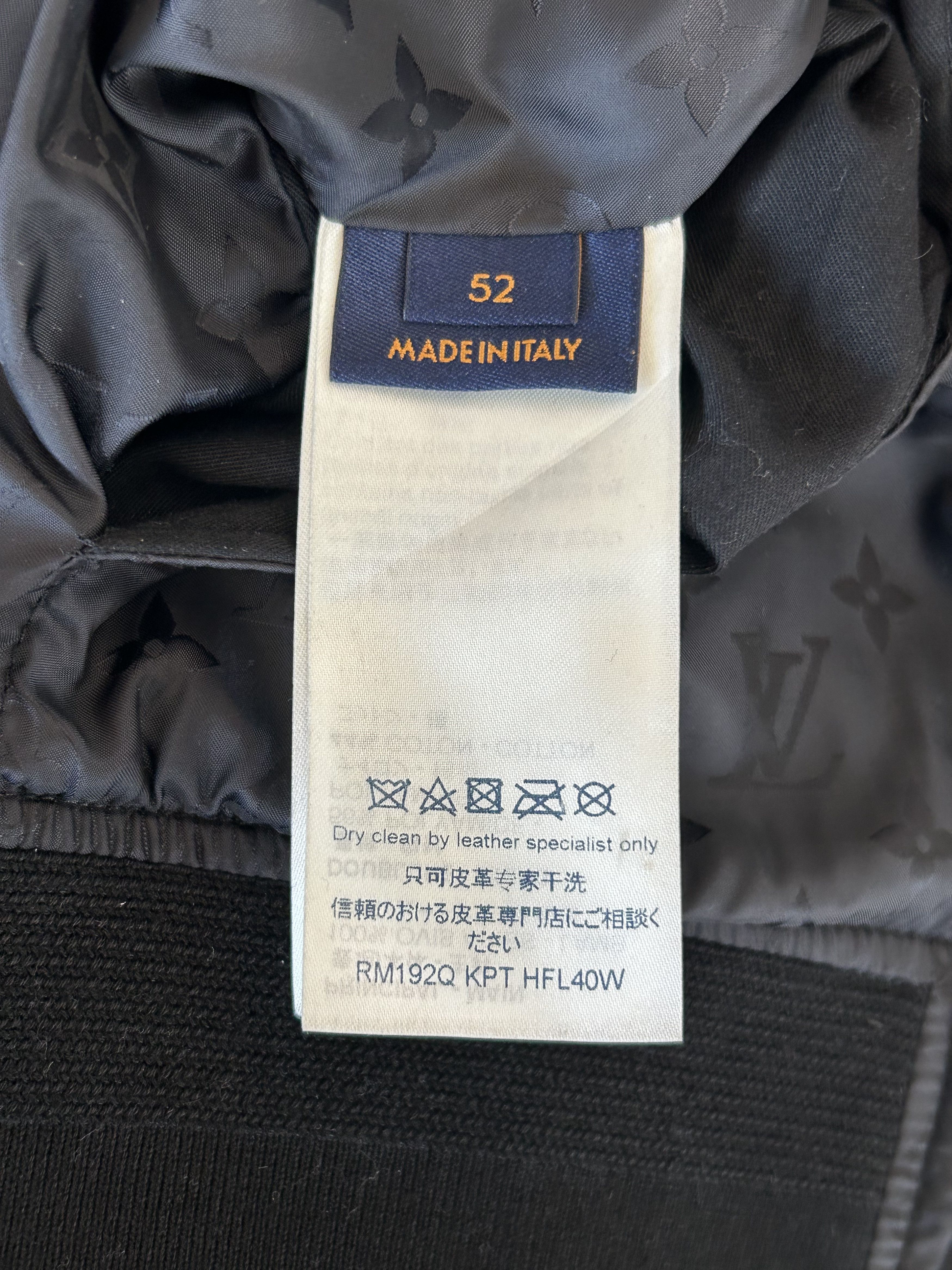Louis Vuitton Louis Vuitton Black Monogram Reversible Leather Jacket Size US XL / EU 56 / 4 - 6 Thumbnail
