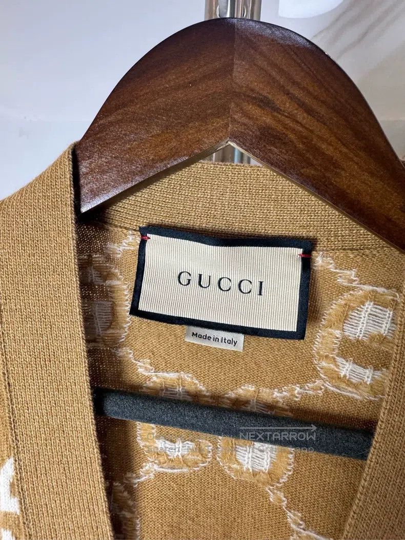 Gucci Gucci Brown full-print cardigan coat Size S / US 4 / IT 40 - 3 Thumbnail