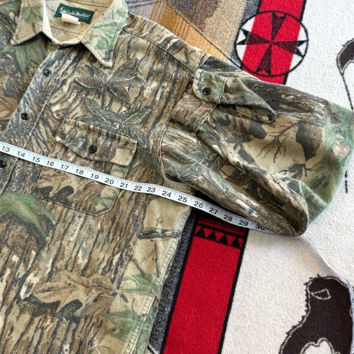 Realtree VINTAGE Gander Mountain Realtree Camo Camouflage Button Up Shirt XL Men Long Sleeve Hunting Camouflage 90s Outdoor Pattern Brown Size US XL / EU 56 / 4 - 6 Thumbnail