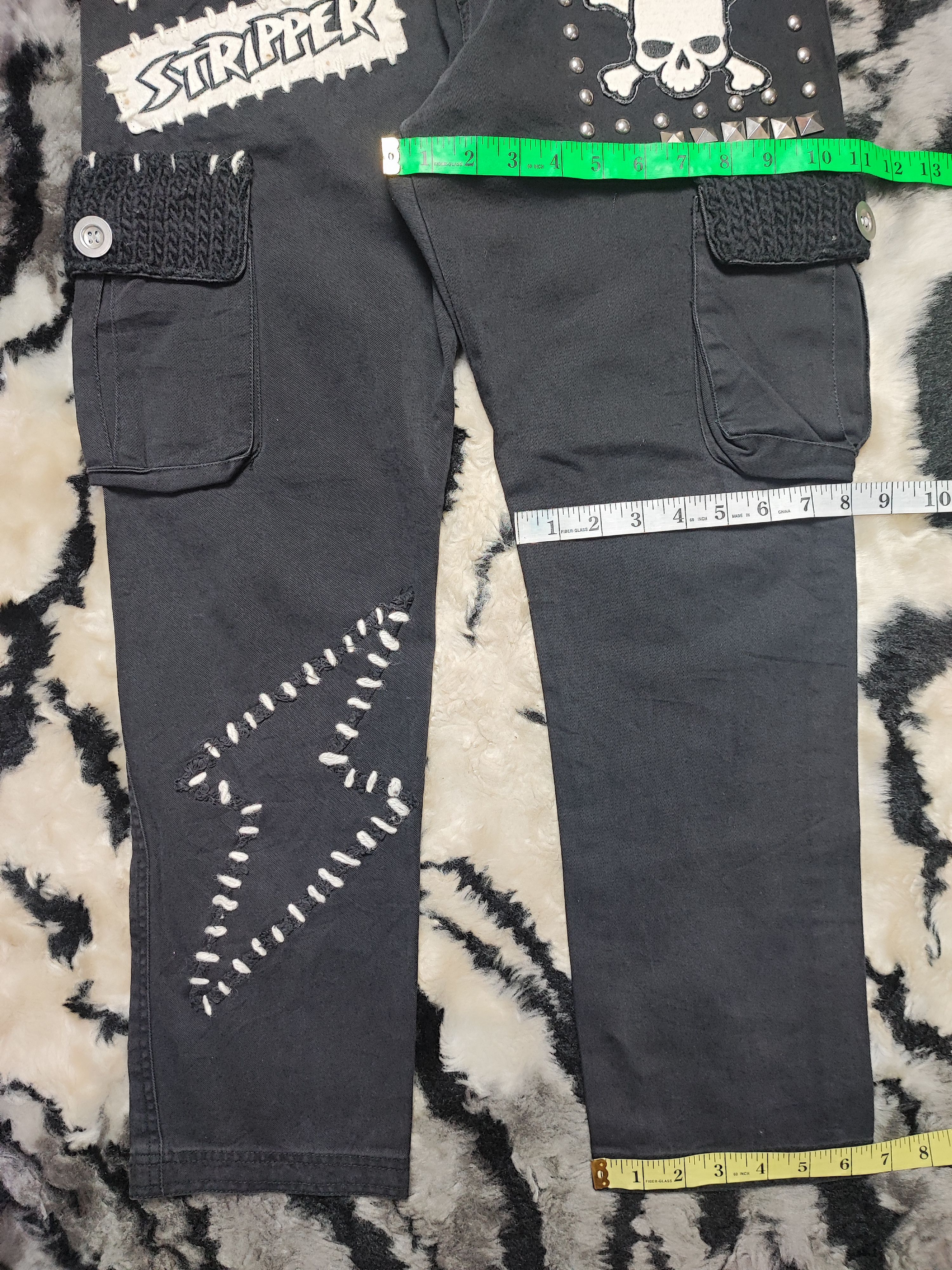 Vivienne Westwood Candy Stripper Bondage ERD Grunge Chrome Distressed Size US 31 - 8 Thumbnail