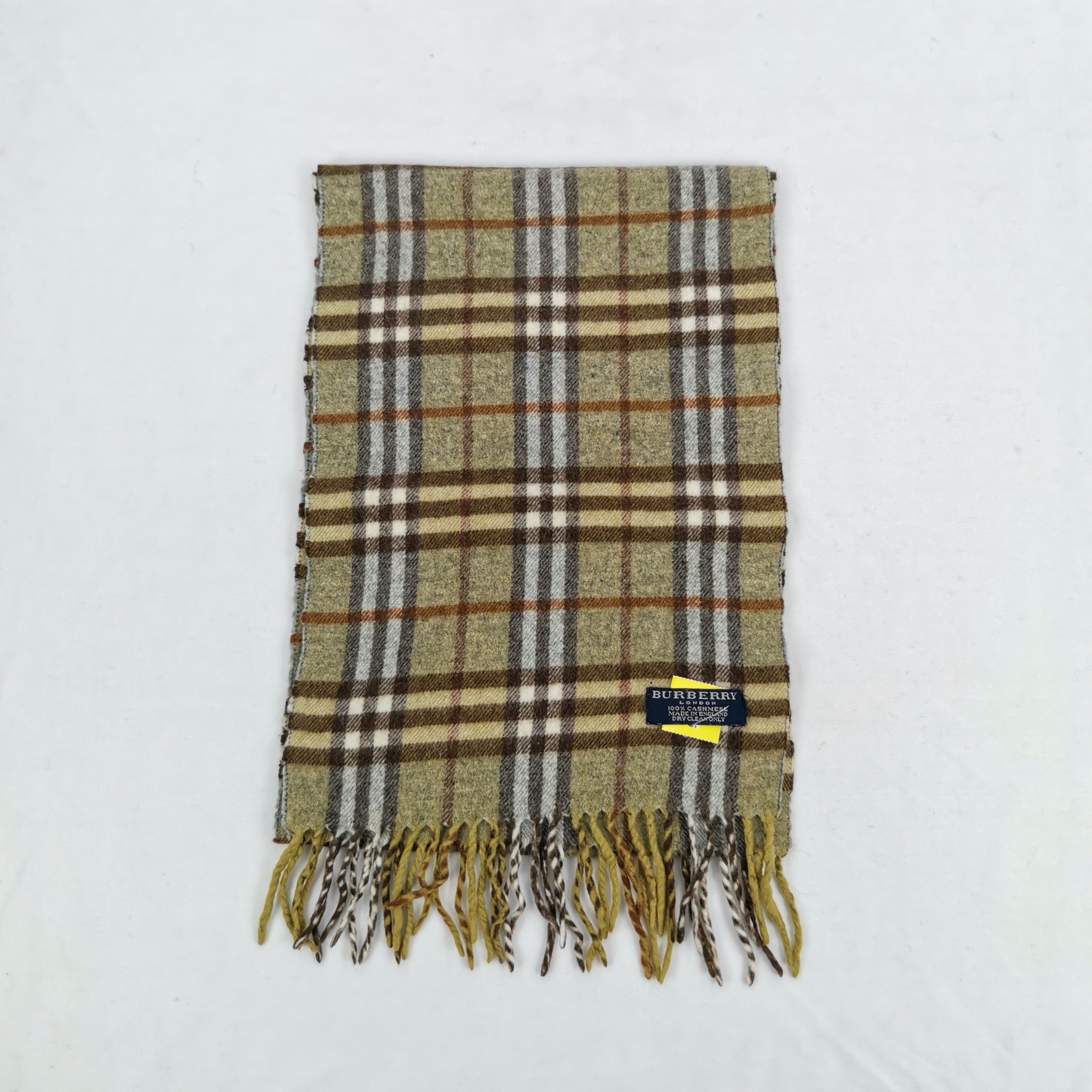 Japanese Brand Vintage Burberry Scarf Muffler Cashmere Scarves Size ONE SIZE - 2 Thumbnail