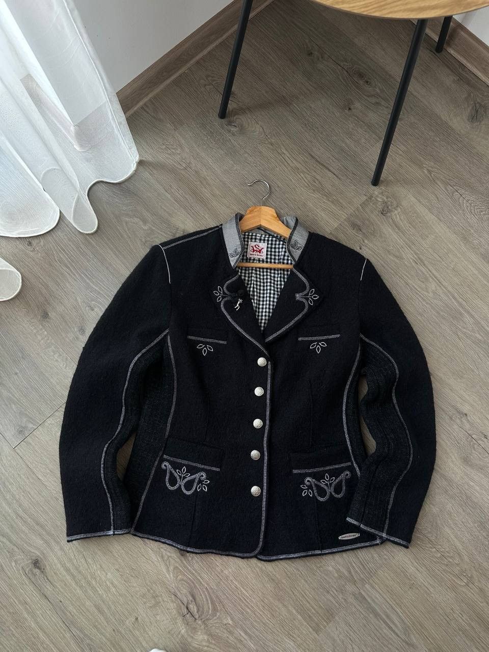 Other UK Vintage Spieth &Wensky Black Wool Jacket German Trachtenwear Size US S / EU 44-46 / 1 - 10 Thumbnail