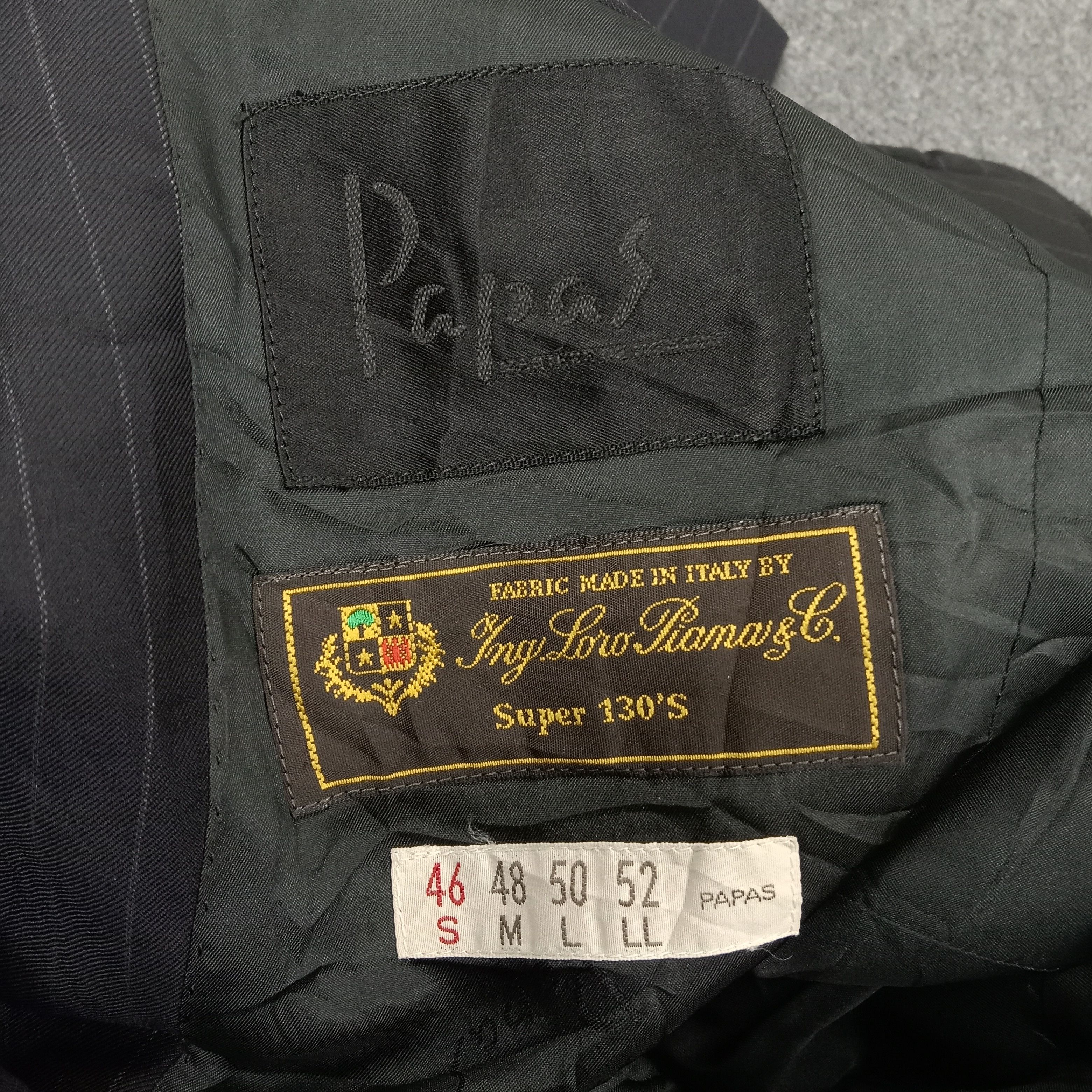 Loro Piana × Vintage Papas Loro Piana Designer Brand Blazer Coat C232N22 Size 46S - 4 Thumbnail