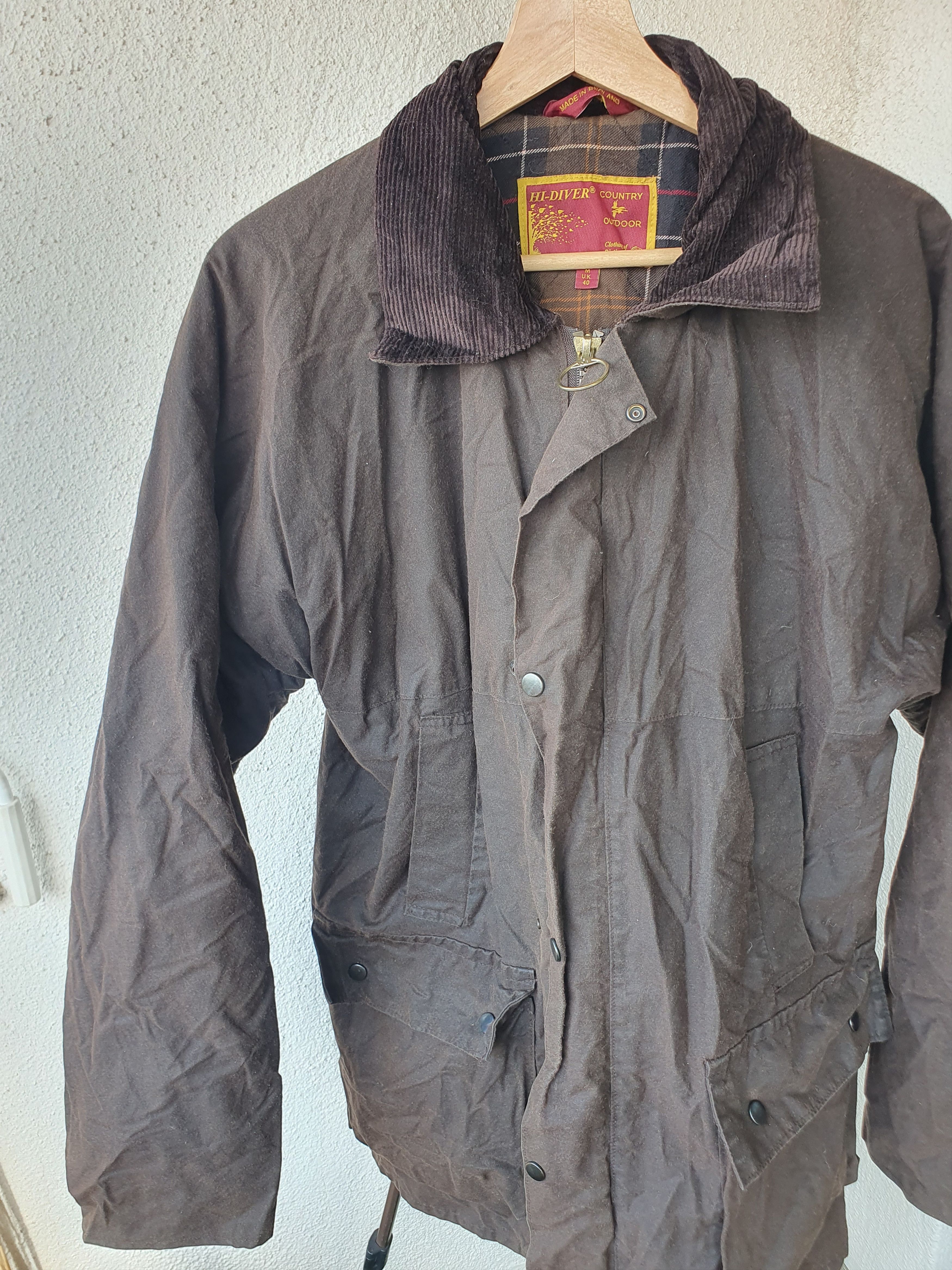 Vintage Hi-Diver Country and Outdoor Jacket Wax Cotton Field sz L Size US L / EU 52-54 / 3 - 4 Thumbnail