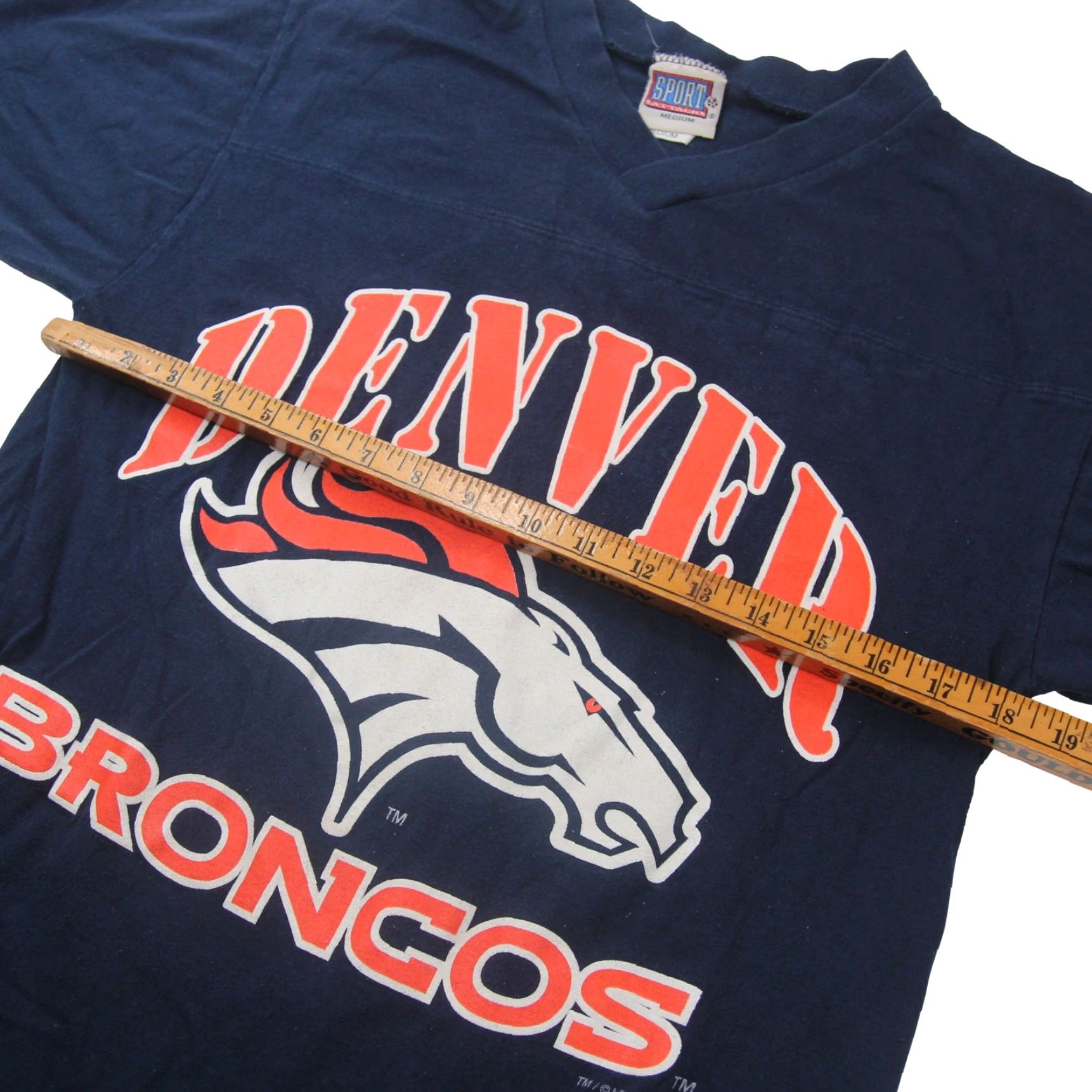 Vintage VINTAGE Denver Broncos John Elway Mens Medium Graphic T Shirt Blue Size US M / EU 48-50 / 2 - 5 Thumbnail