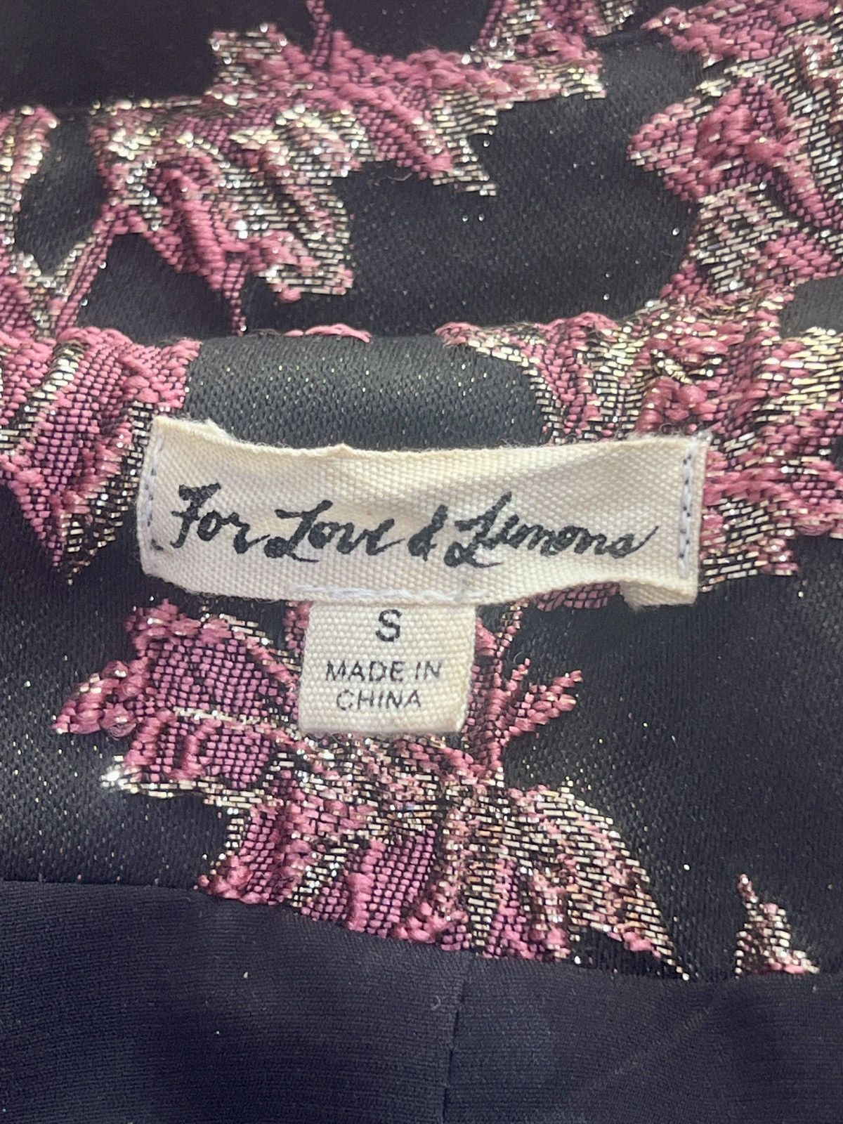 For Love & Lemons For Love and Lemons Luella Layering Coat Metallic Jacquard Size S / US 4 / IT 40 - 4 Thumbnail