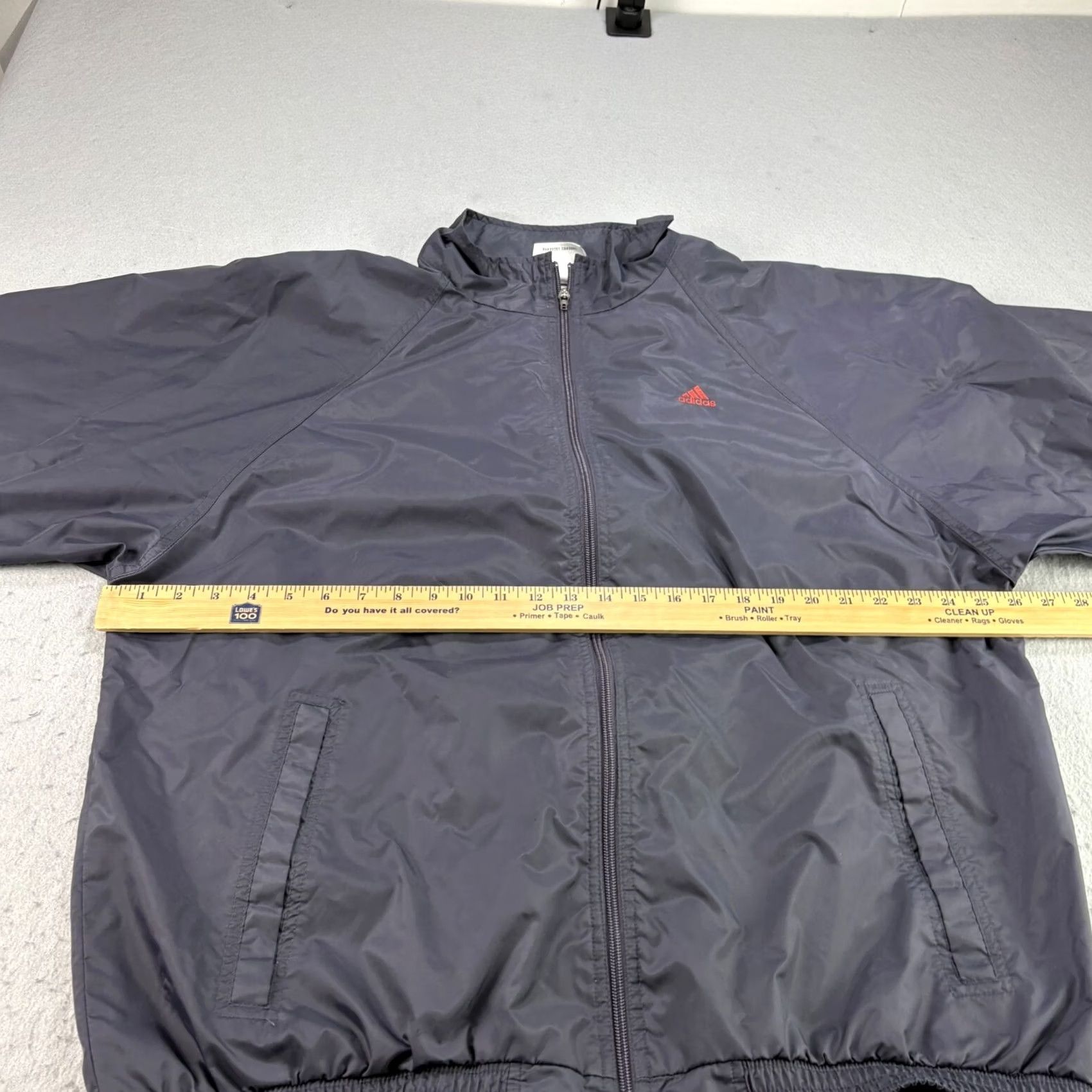 Adidas VINTAGE adidas Jacket Mens XL Blue Windbreaker Full Zip Lightweight Y2K Size US XL / EU 56 / 4 - 6 Thumbnail