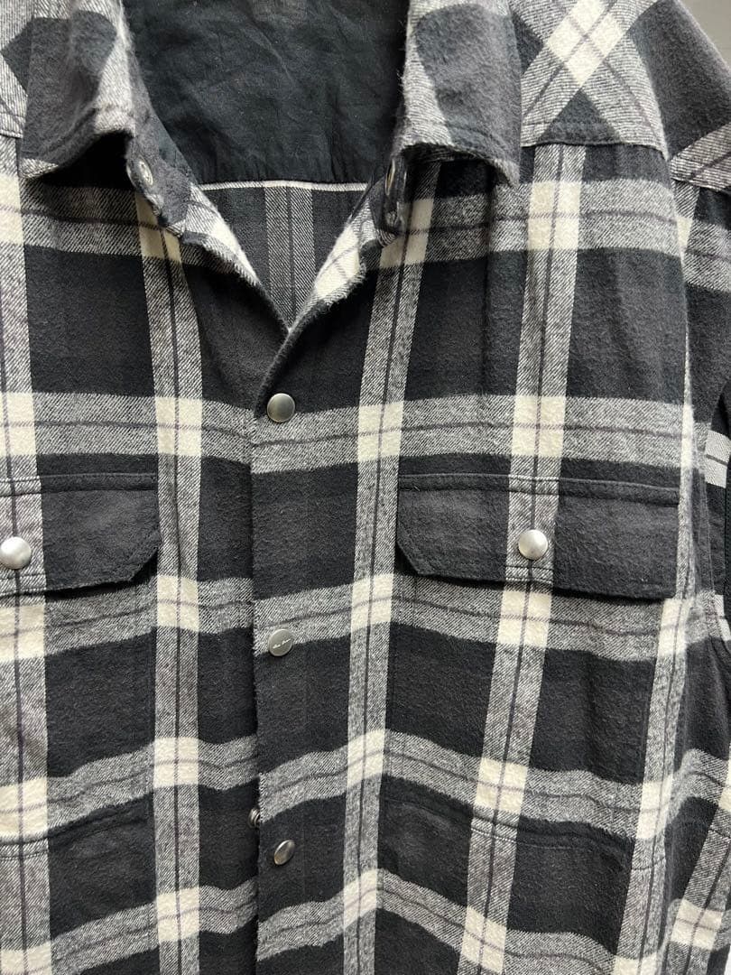 Rick Owens 19SS Sleeveless Oversize Shirt plaid 48 Size US M / EU 48-50 / 2 - 3 Thumbnail