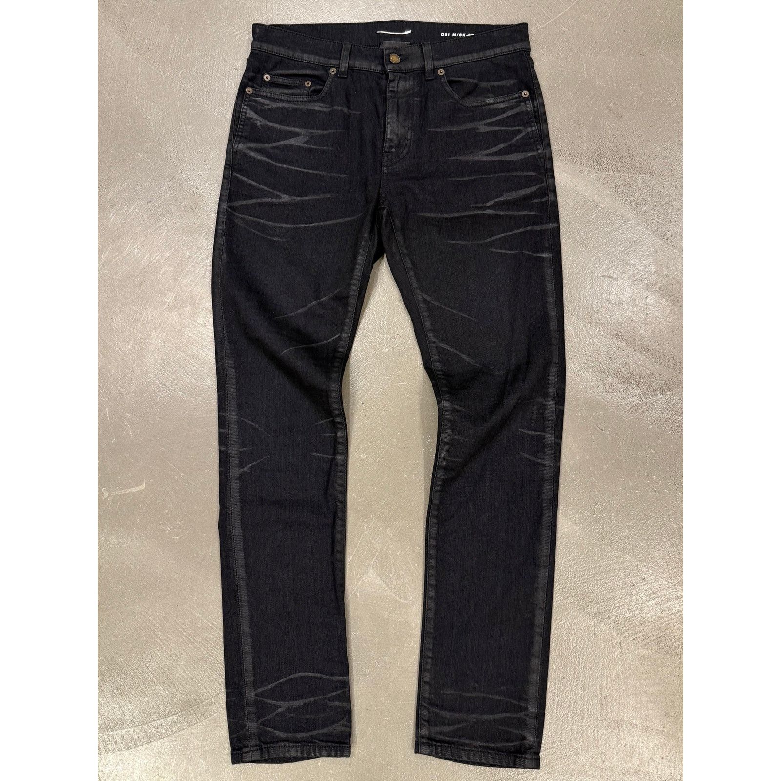 Saint Laurent Paris 2020s Saint Laurent faded clawmark denim Size 24" / US 00 / IT 34 - 1 Thumbnail