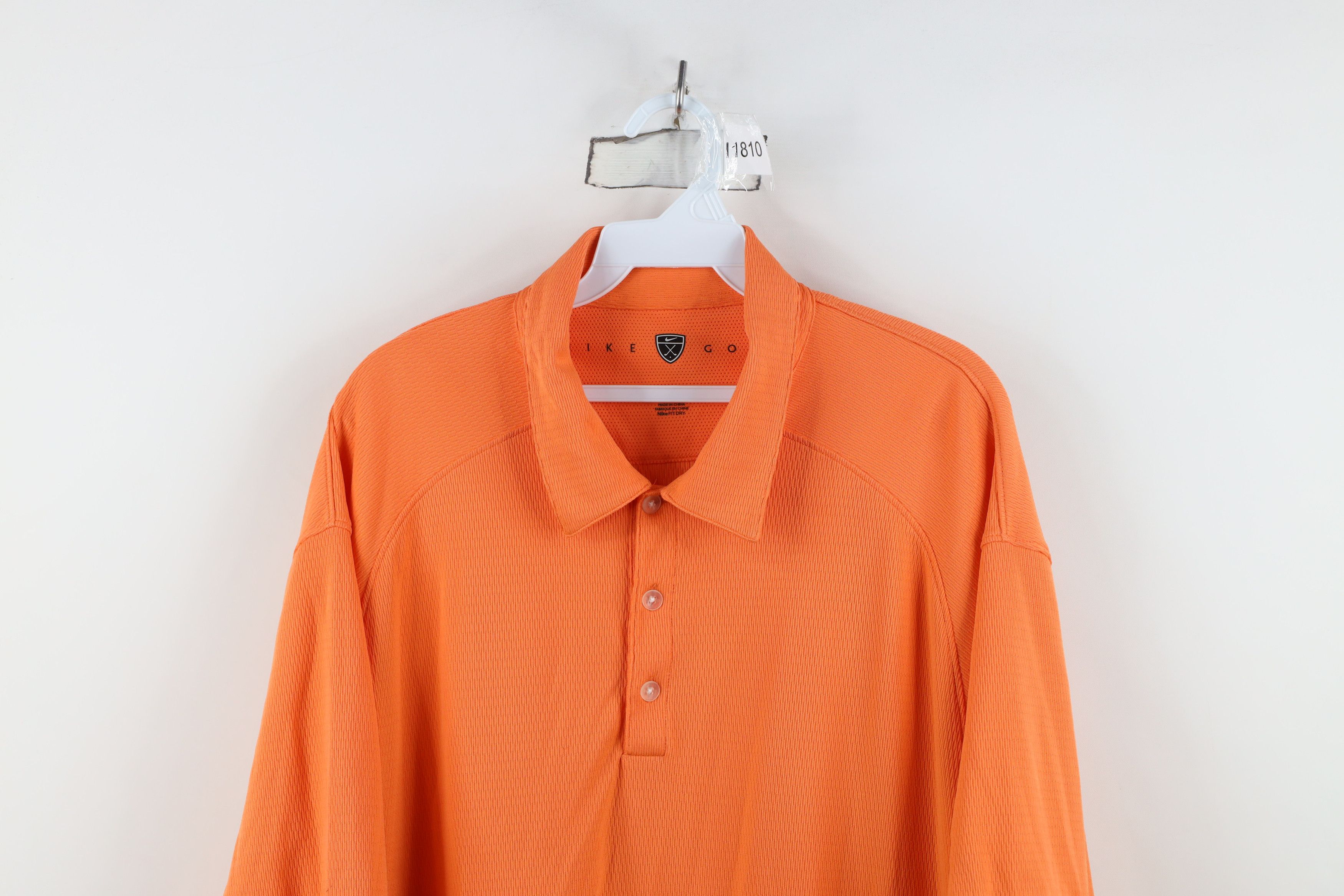Nike Vintage Y2K Nike Golf Scott Mini Swoosh Thermal Knit Polo Size US XXL / EU 58 / 5 - 2 Thumbnail