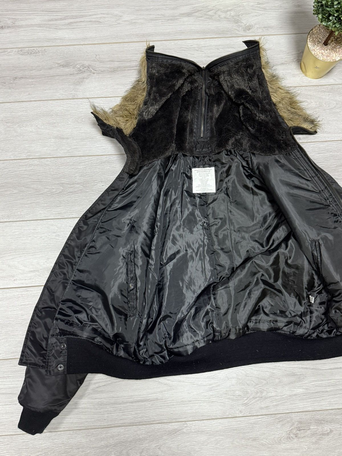 MIL-TEC Miltec N-2B attached hood bomber jacket zip fur MA-1 Size US XXL / EU 58 / 5 - 2 Thumbnail