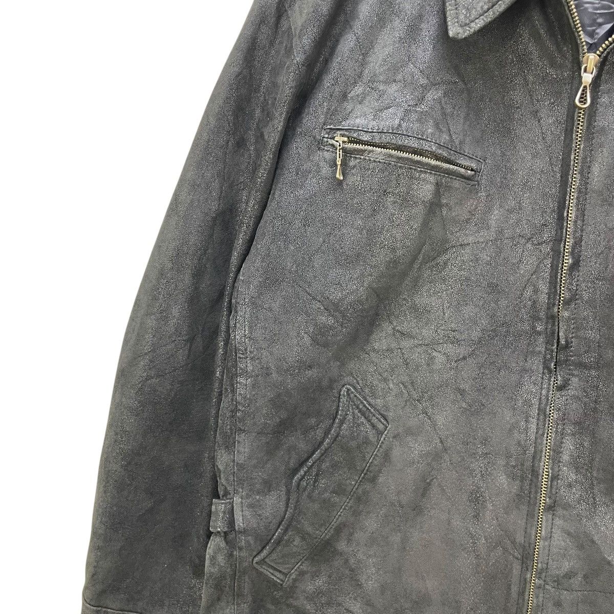 Japanese Brand 💥Vintage Junmen Leather Jacket Size US M / EU 48-50 / 2 - 5 Thumbnail
