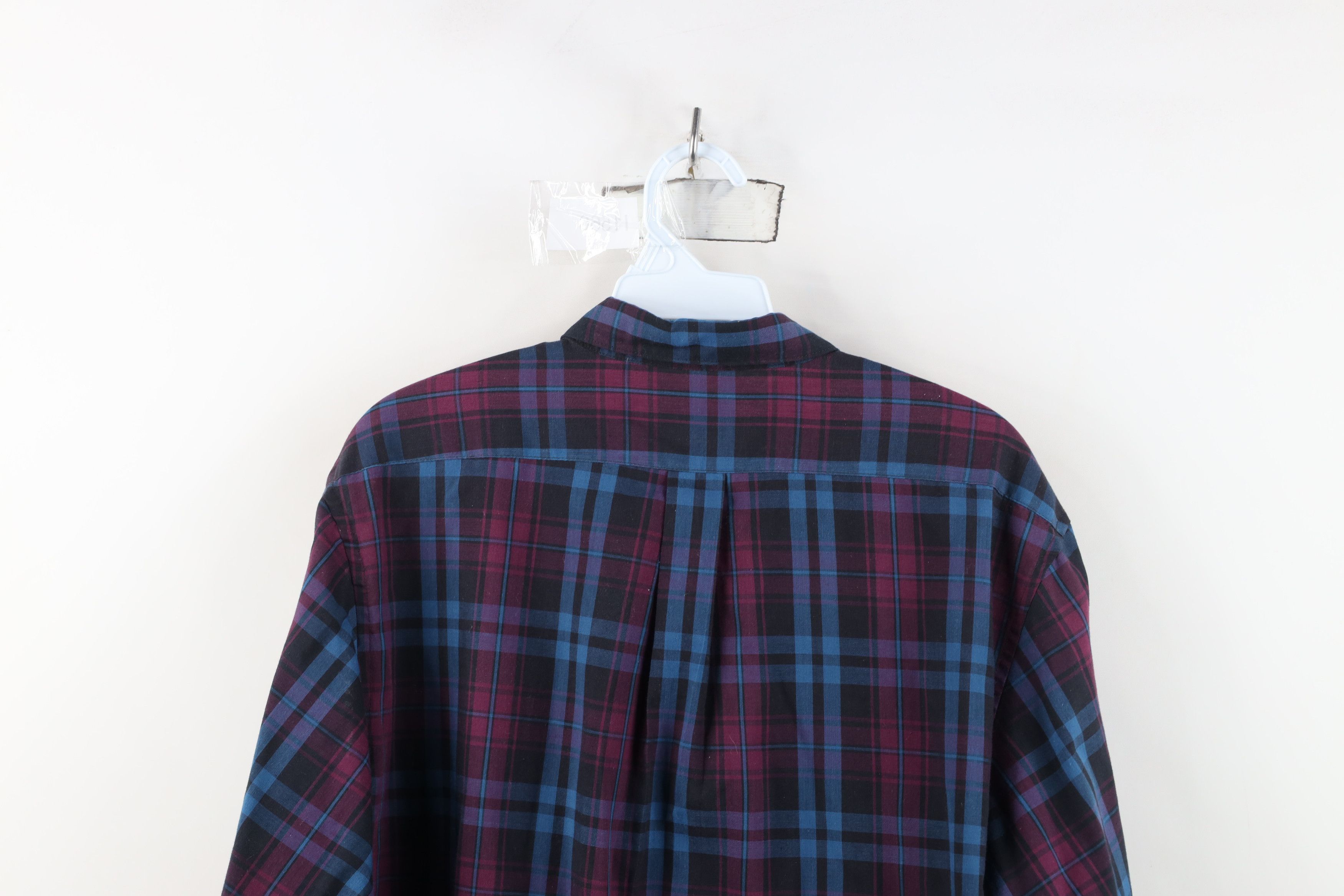 Levi's Vintage 80s Levis Thin Collared Button Down Shirt Plaid Size US L / EU 52-54 / 3 - 10 Thumbnail