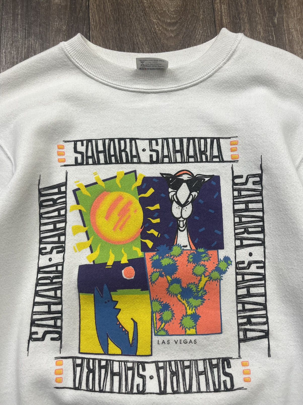 Other Vintage 80s Sahara Las Vegas Casino & Hotel Sweatshirt Size US M / EU 48-50 / 2 - 3 Thumbnail